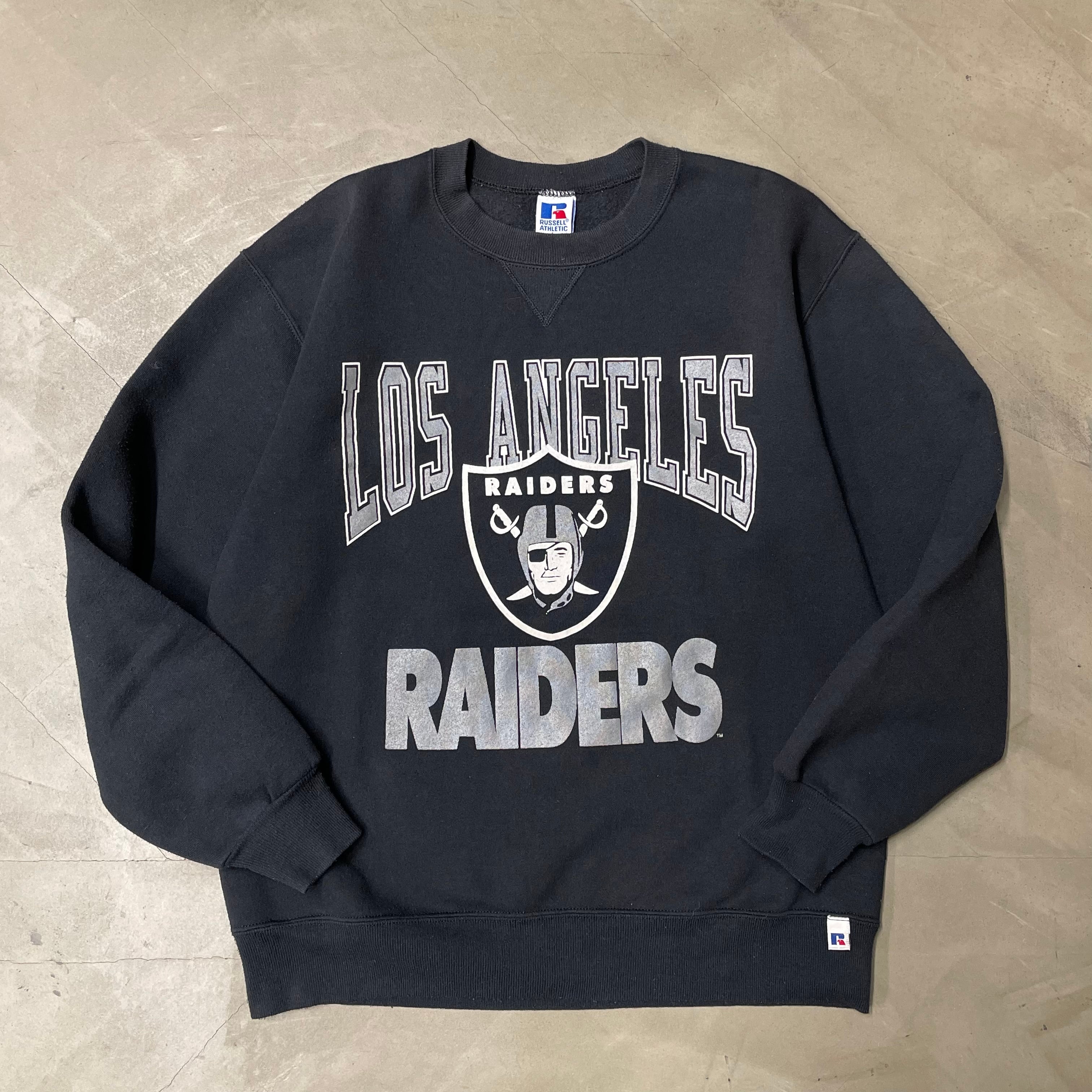 90s Russell Athletic プリントスウェット USA製 レイダース ラッセル