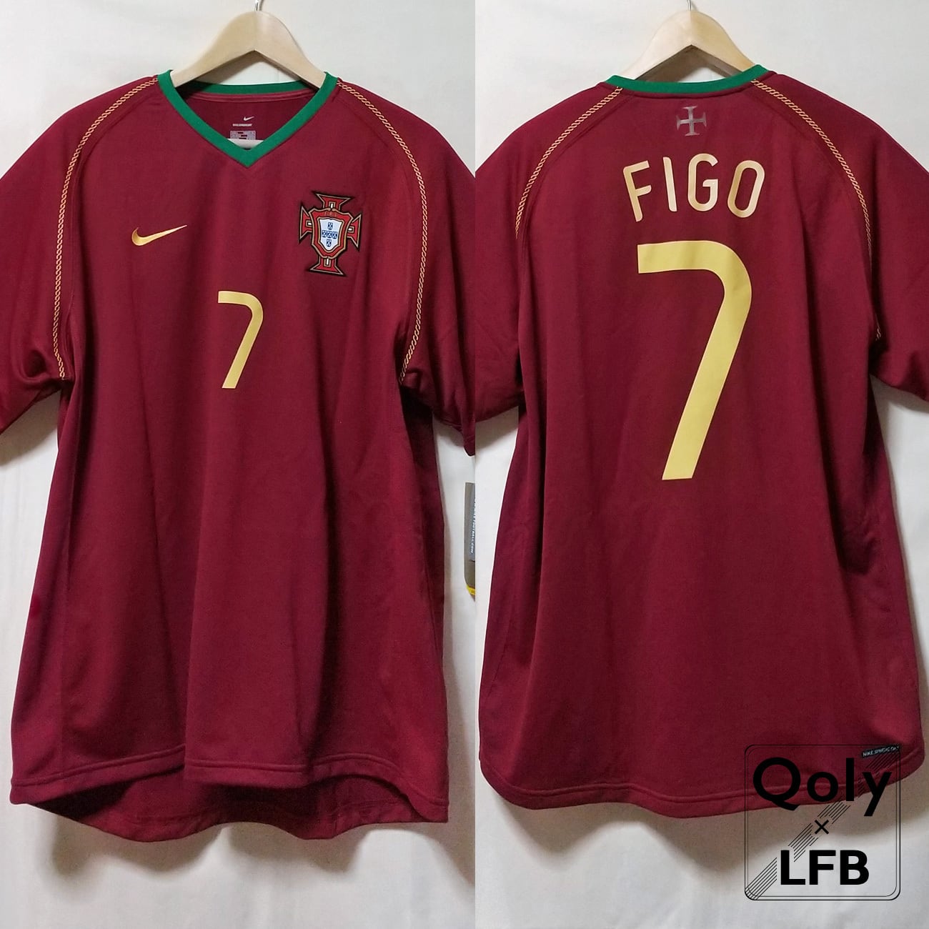 ポルトガル代表 2006 Nike ホーム半袖 ユニフォーム #7 FIGO フィーゴ