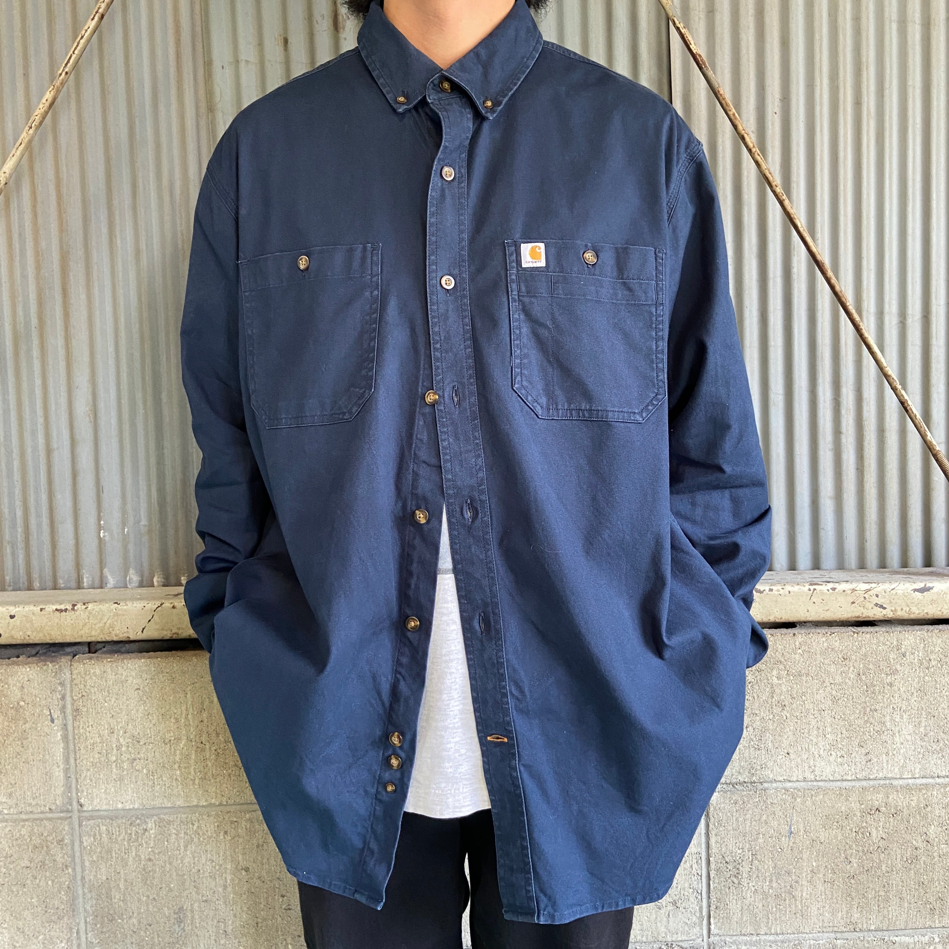 Carhartt カーハート RELAXED FIT 長袖 ボタンダウ ワークンシャツ