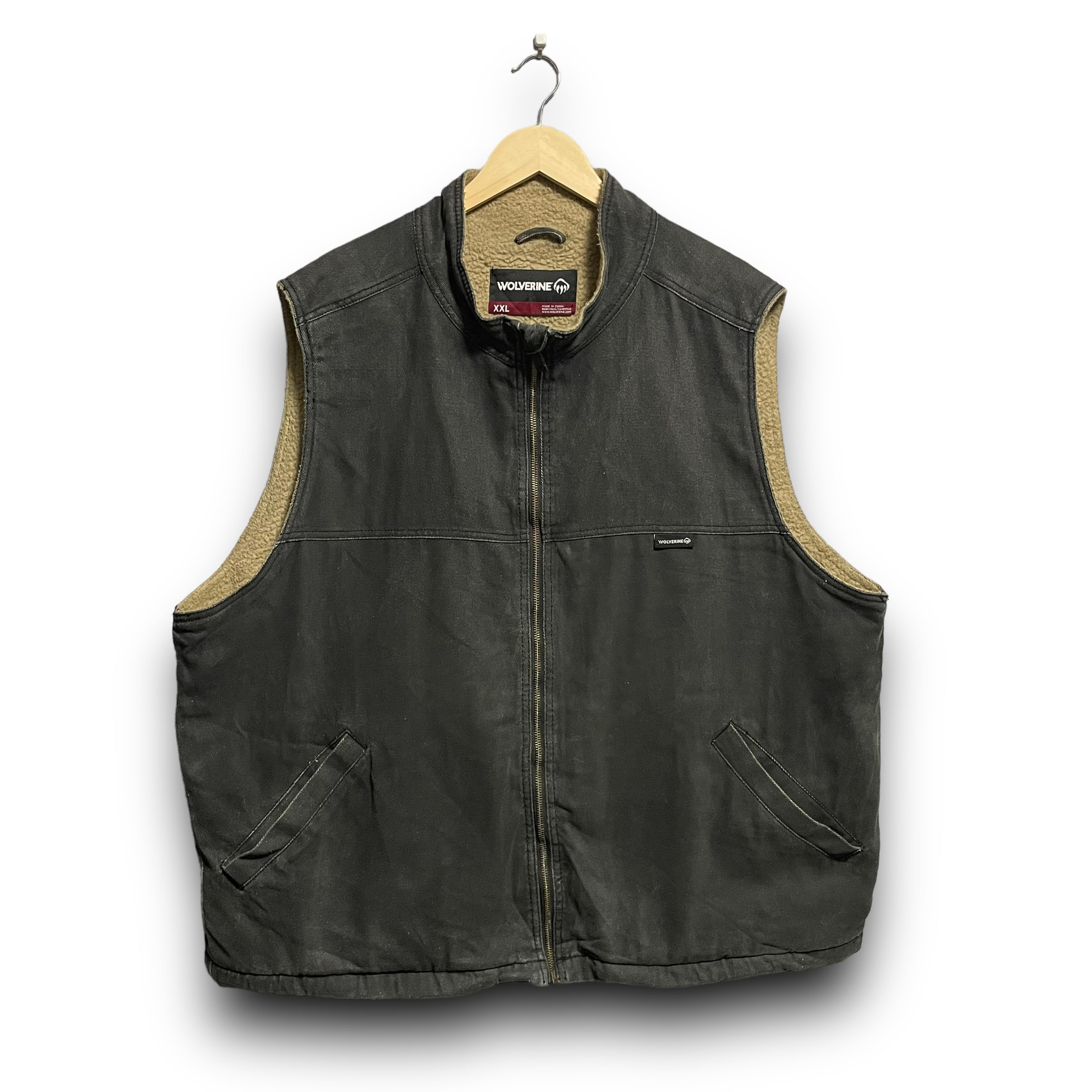 2XL】WOLVERINE ダックベスト ワークベスト 企業ロゴ | 古着屋 TEEN SPIRIT