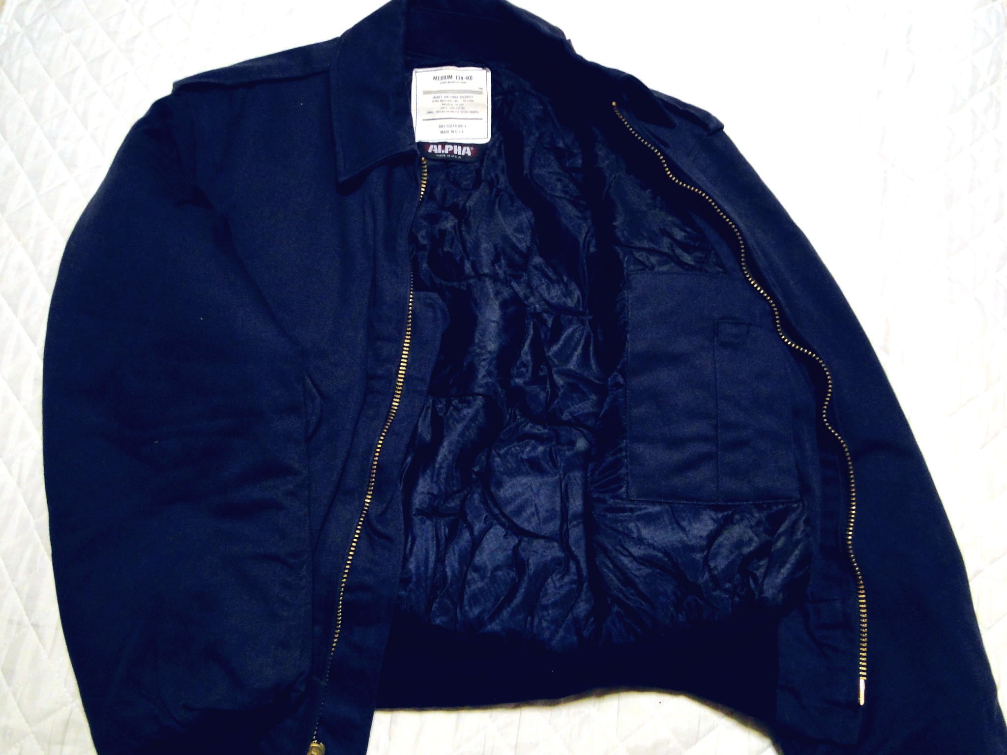 90's デッドストック Alpha Industries セキュリティージャケット