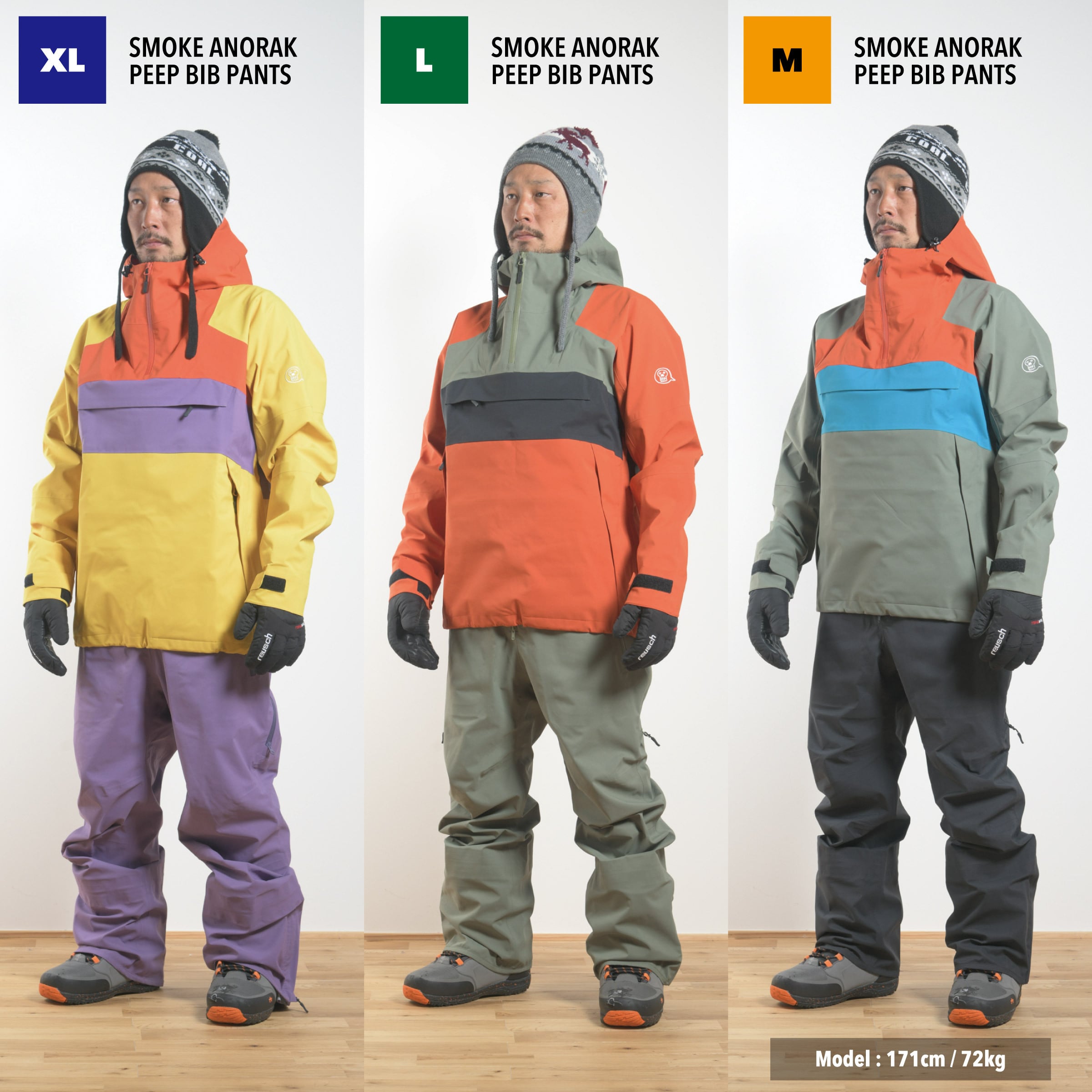 2020-2021 // SMOKE ANORAK // YELLOW | unfudge ONLINE STORE