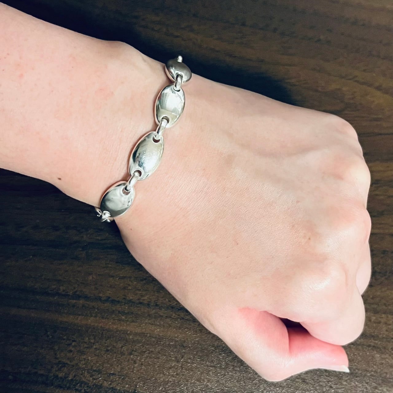 OLD TIFFANY & CO. Pebble Link Bracelet Sterling Silver | オールド