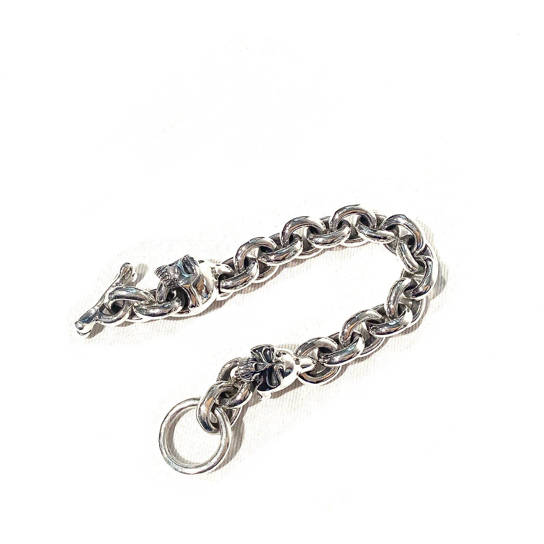 THIRTEENDESIGNS サーティーンデザインズ KB-2 MAD TWO SKULL BRACELET