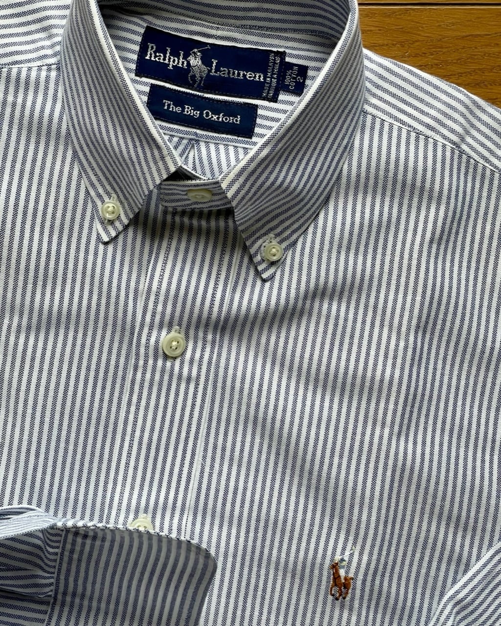 90年代 ビンテージ Ralph Lauren 女性用ビッグオックスフォードBD