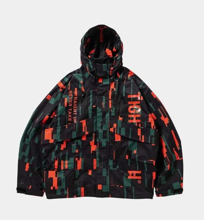 TIGHTBOOTH COLLEGE HOODED SWEAT SHIRT カラー：Black