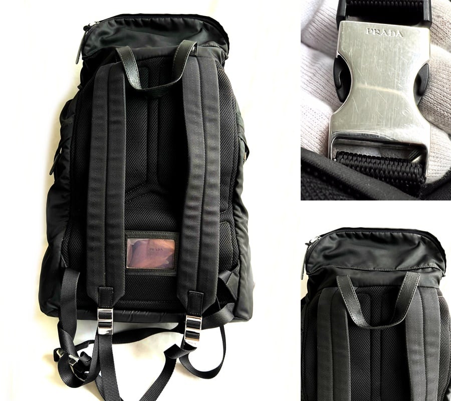 PRADA プラダ 2VZ136 バックパック ブラック TESSUTO MONTAGN リュック