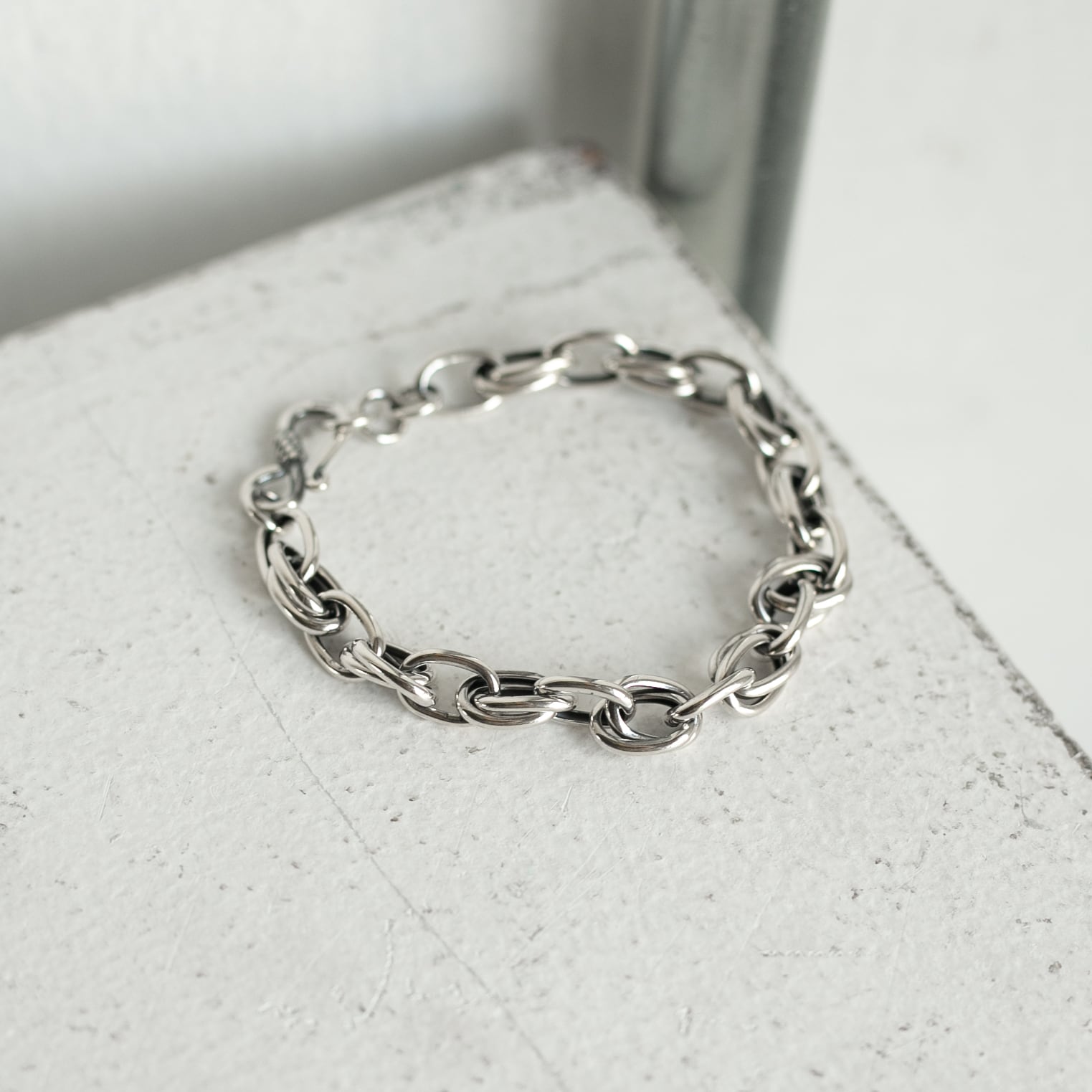 ヴィンテージチェーン シルバーブレスレット Silver925 | Import