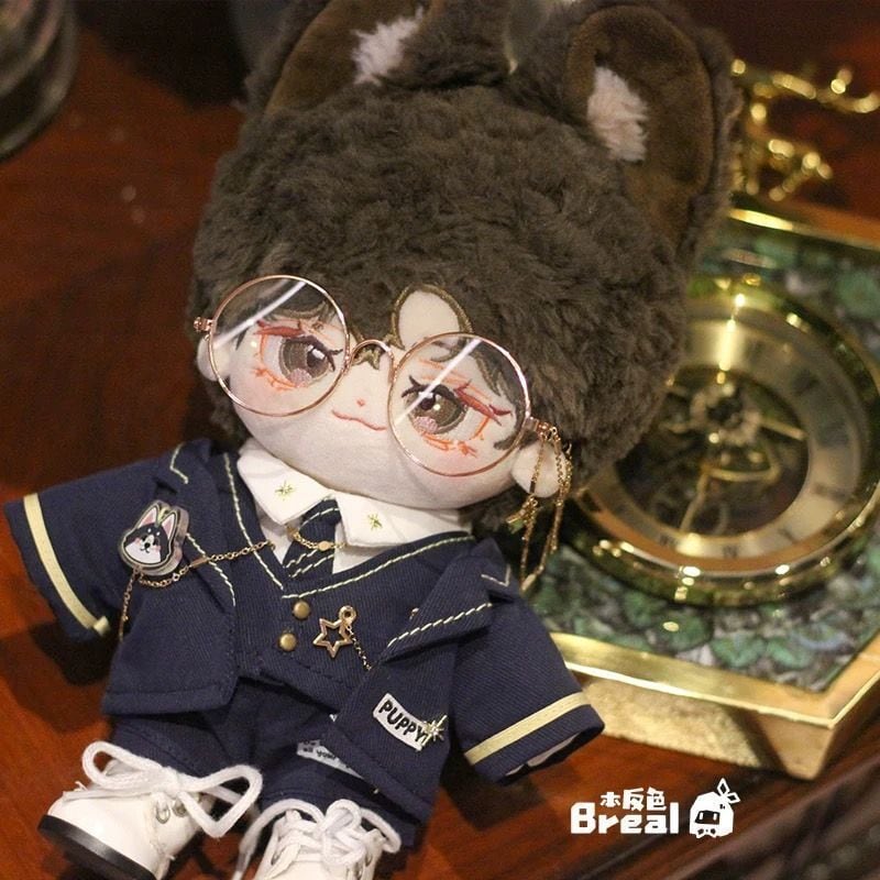 20cm】 おしゃれ青スーツ全身セット眼鏡付き♡ | ぬい服コココ