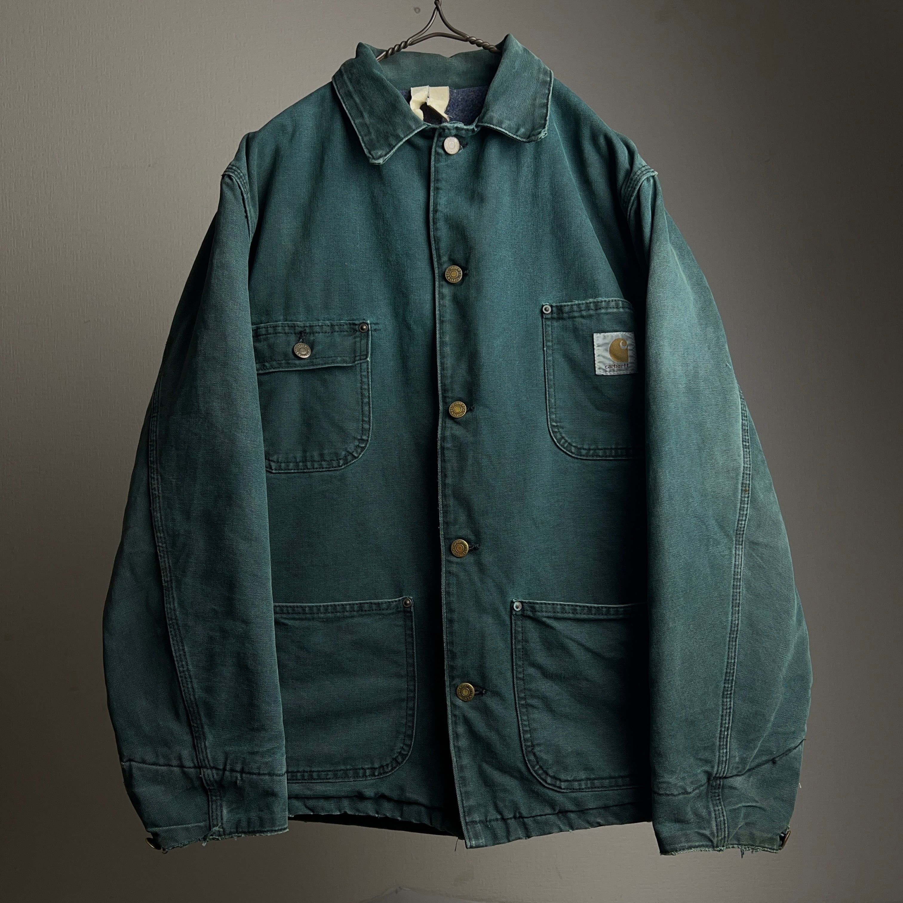 80's~90's Carhartt Michigan Chore Coat Blanket Lined Jacket SIZE M