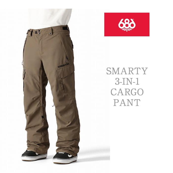 686 six eight six 24/25 Collection『 SMARTY 3-IN-1 CARGO PANT