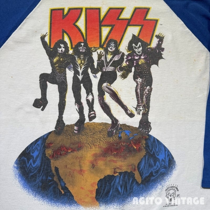 90's KISS ALIVE/WORLDWIDE 96-97 TOUR Tee キッス ツアーラグランT