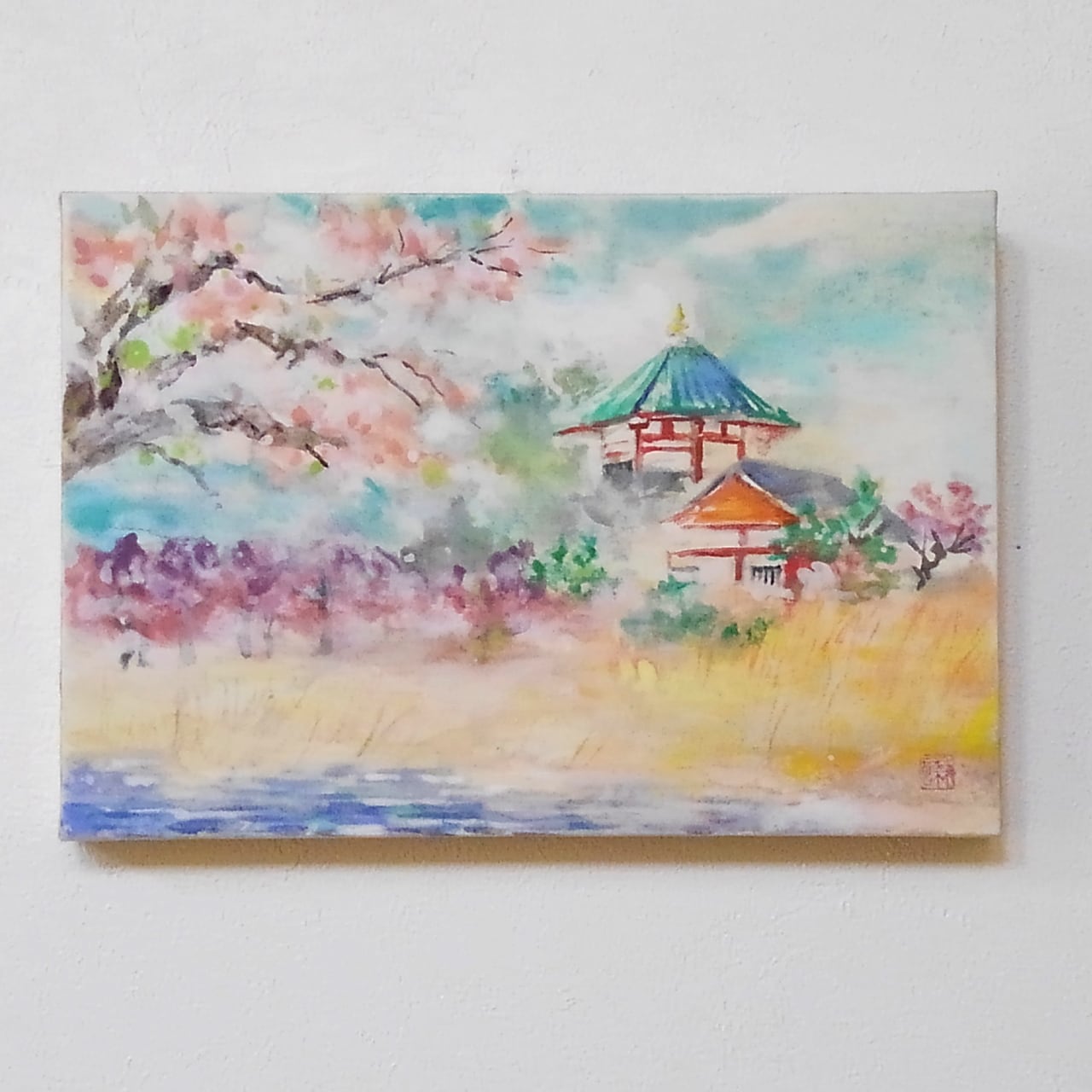 日本画 ｢不忍池の春｣ | Kenro Art