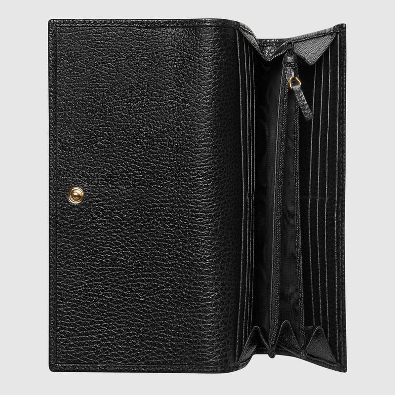 GUCCI グッチ GG マーモント レザー コンチネンタル ウォレット 長財布