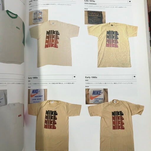 70's NIKE ゴツナイキ 4連 染み込み Tシャツ ベージュ グラデーション