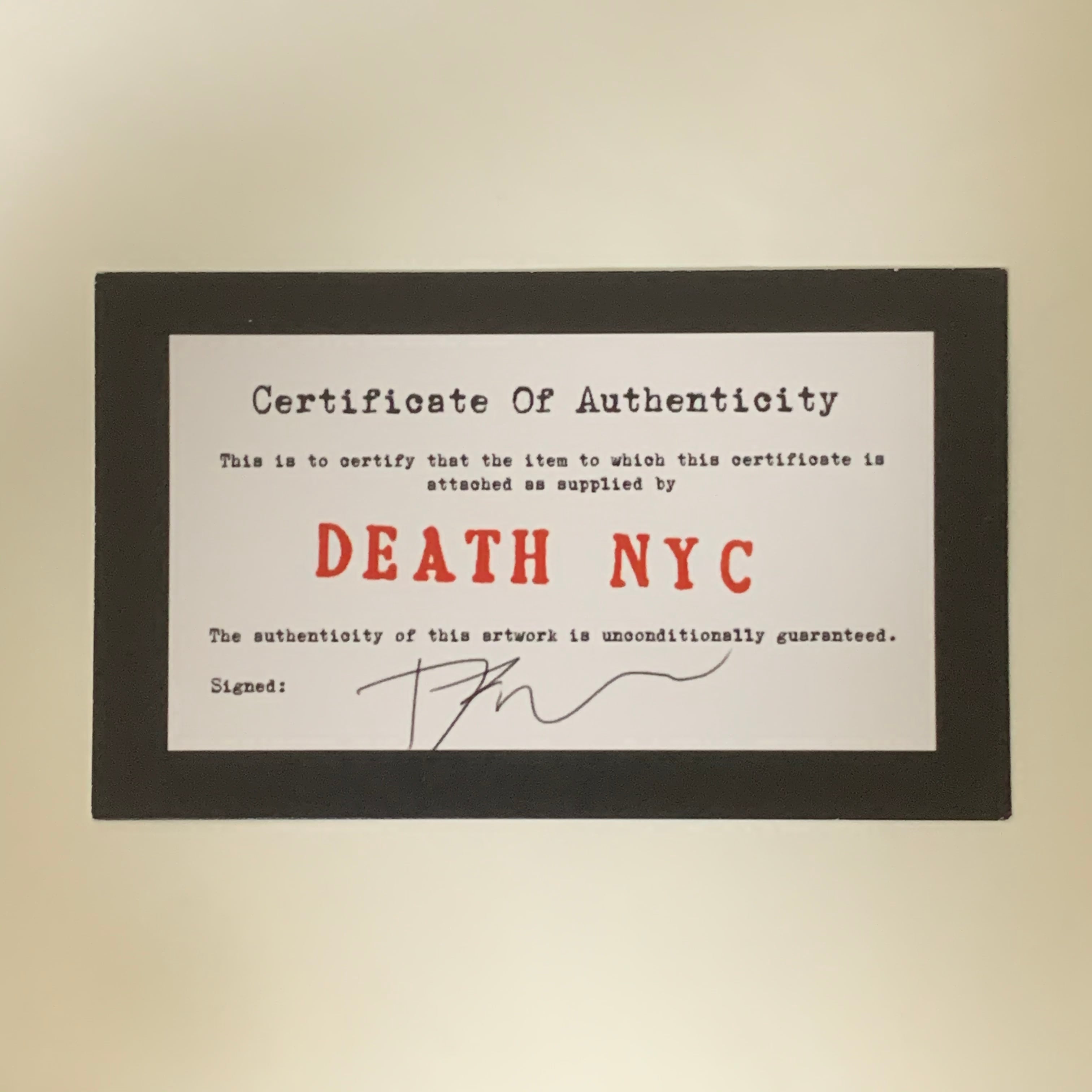 DEATH NYC「DEATH IS FREE BLUE」 | mttm art lab