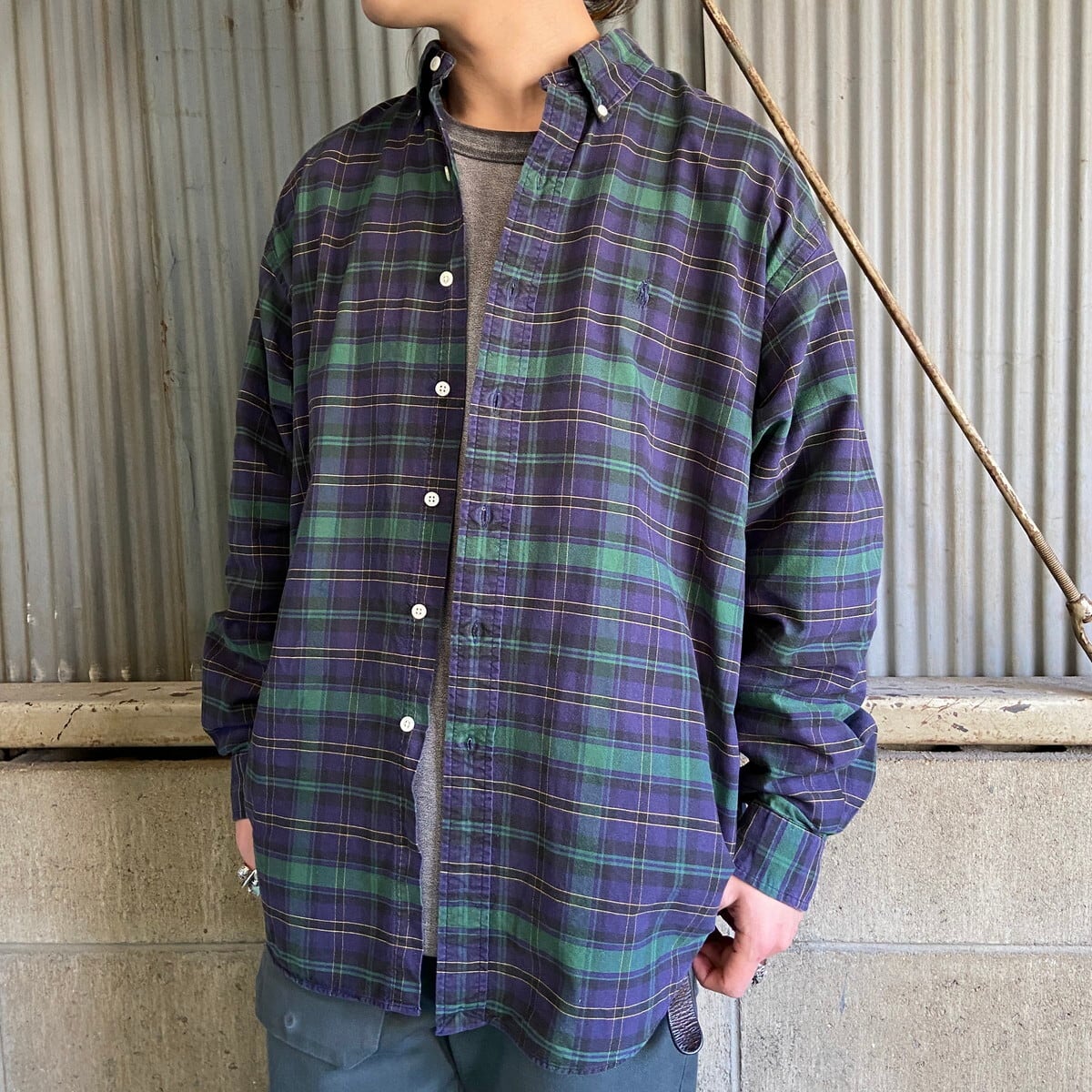 Ralph Lauren ラルフローレン 長袖 ボタンダウン タータンチェック