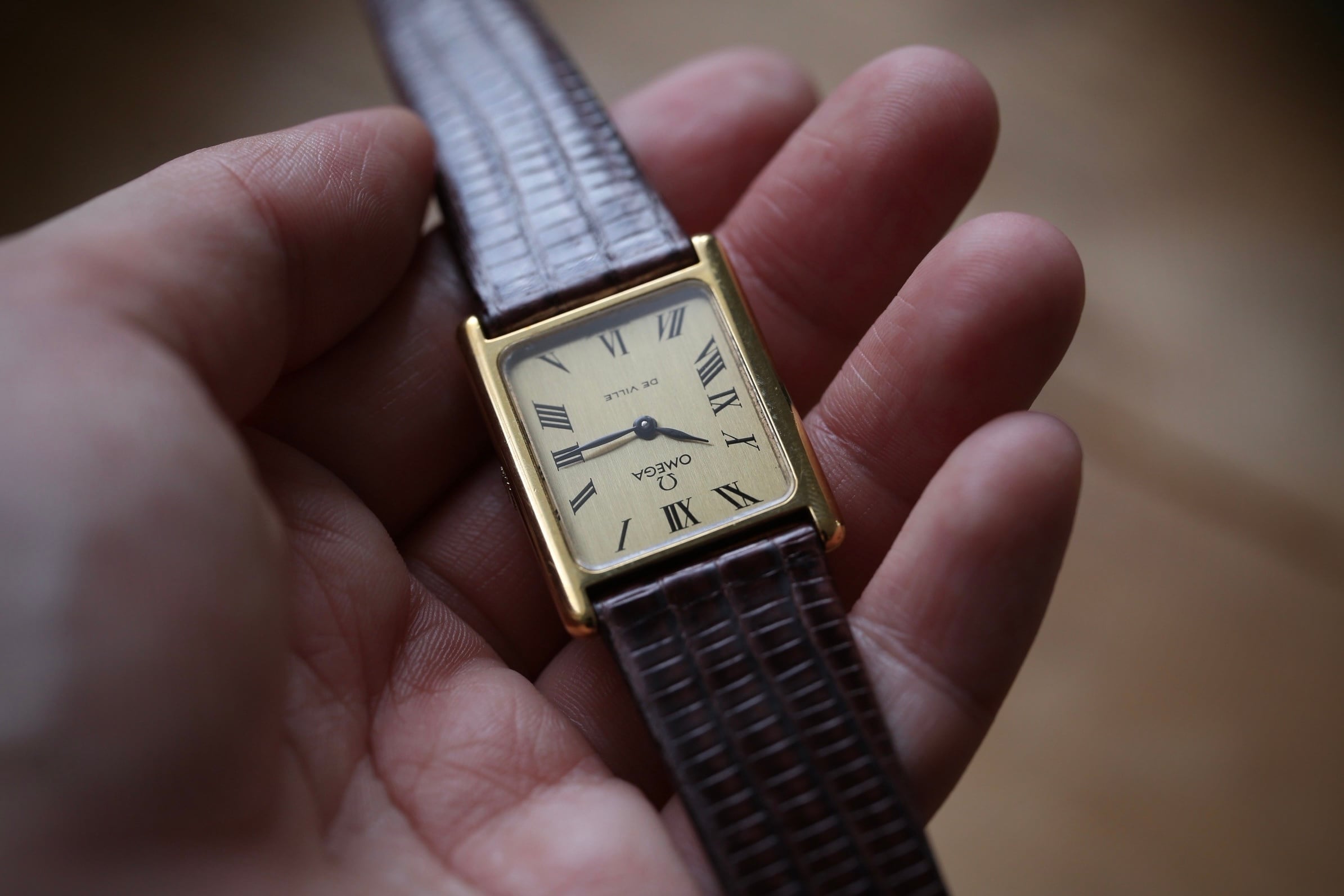 OMEGA】1973年製 デヴィル H型レクタンギュラー ローマンインデックス