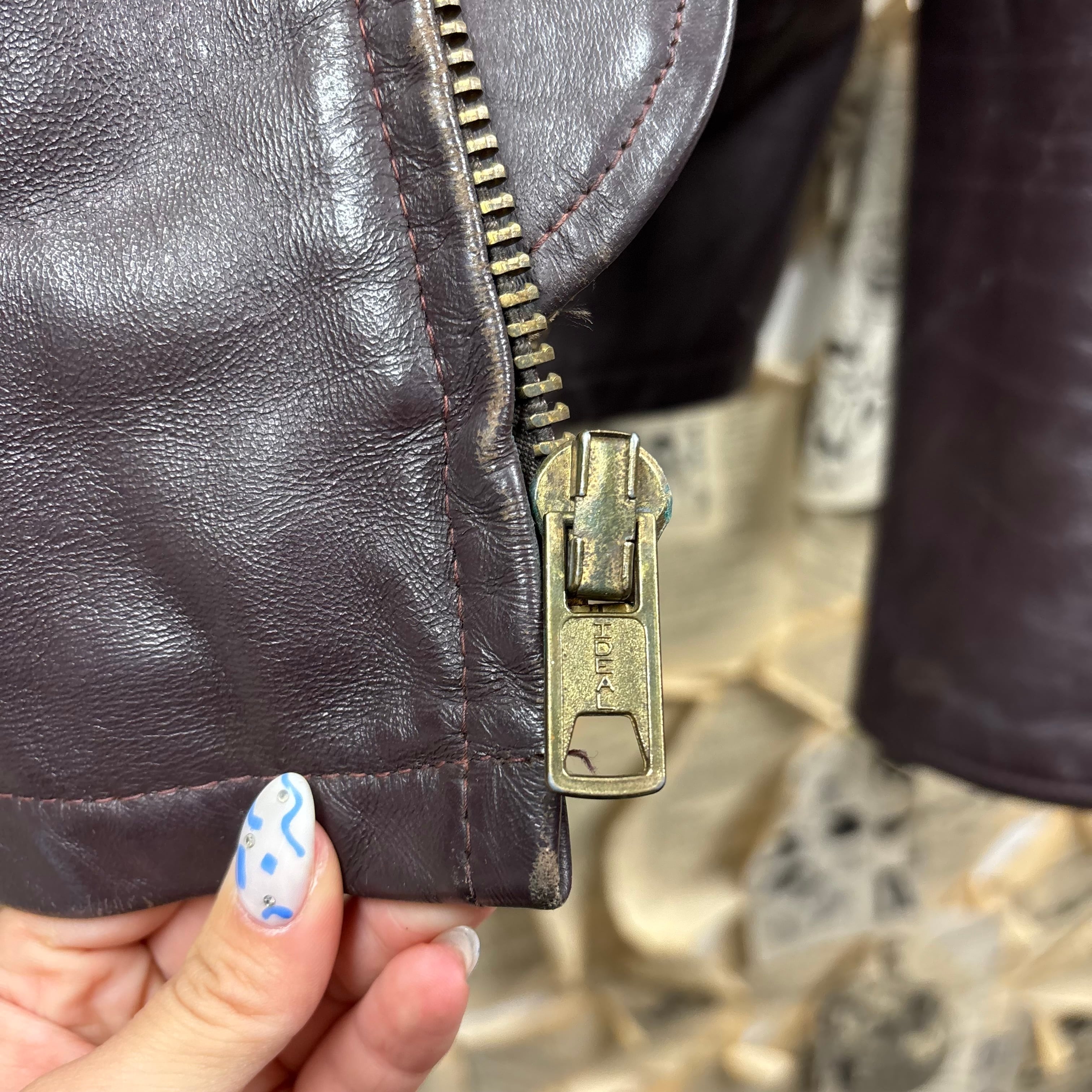 60-80s USA製 IDEAL ZIP LEATHER GARMENT レザージャケット | 古着屋PENNY
