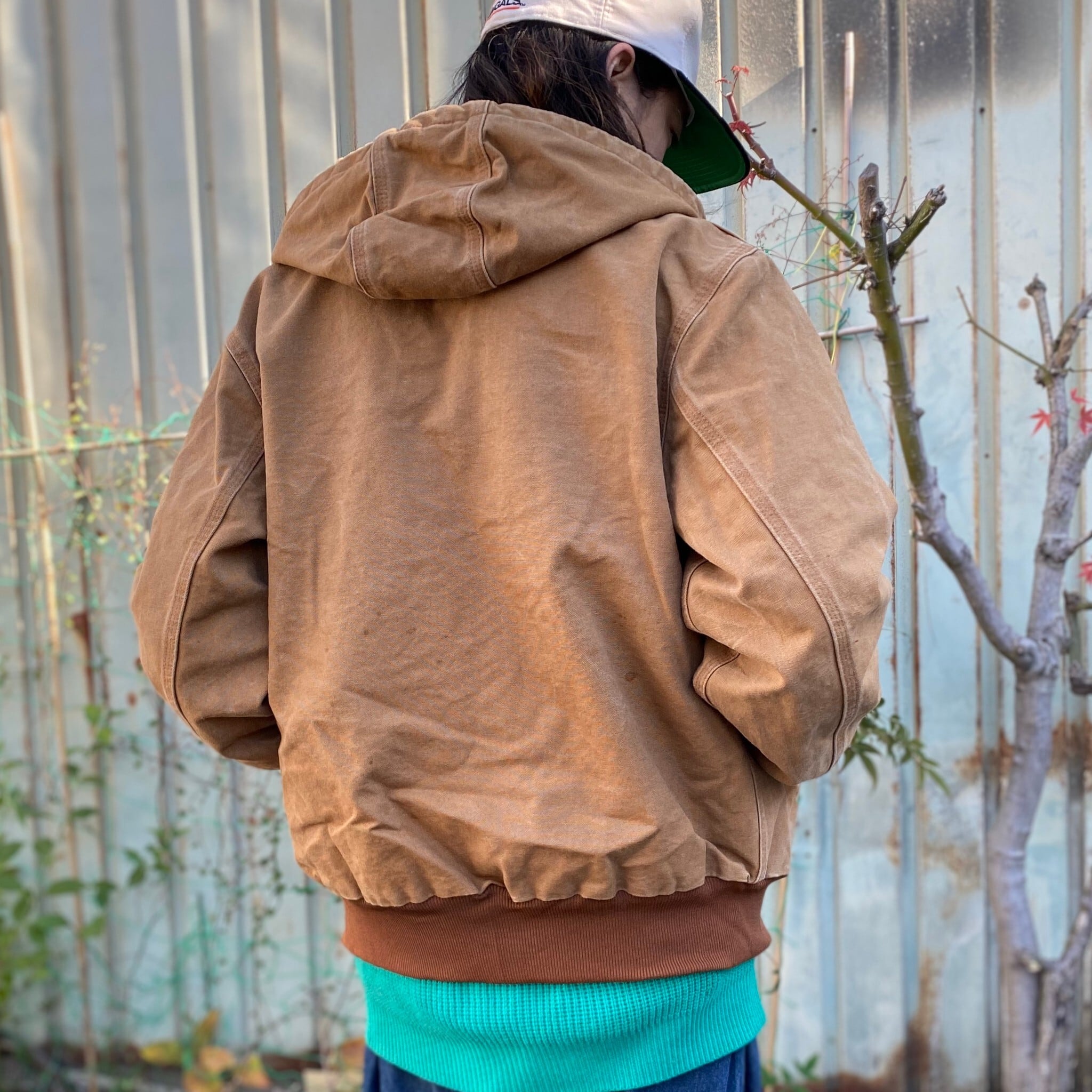 USA製 Carhartt カーハート アクティブジャケット メンズS 古着 ダック