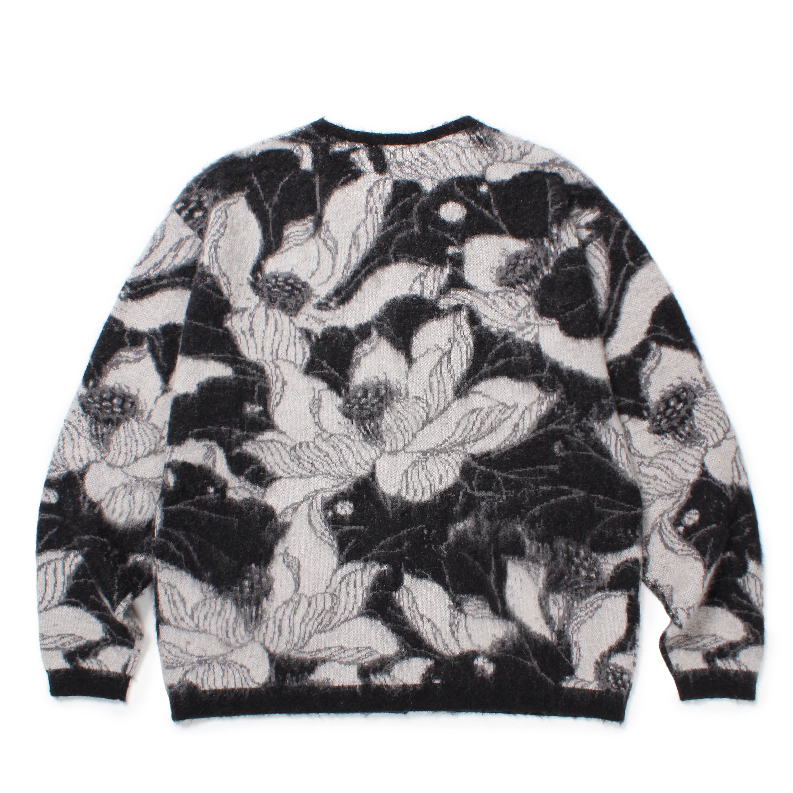 GAKKIN × BUDSPOOL 浮蓮華 JACQUARD MOHAIR KNIT CARDIGAN