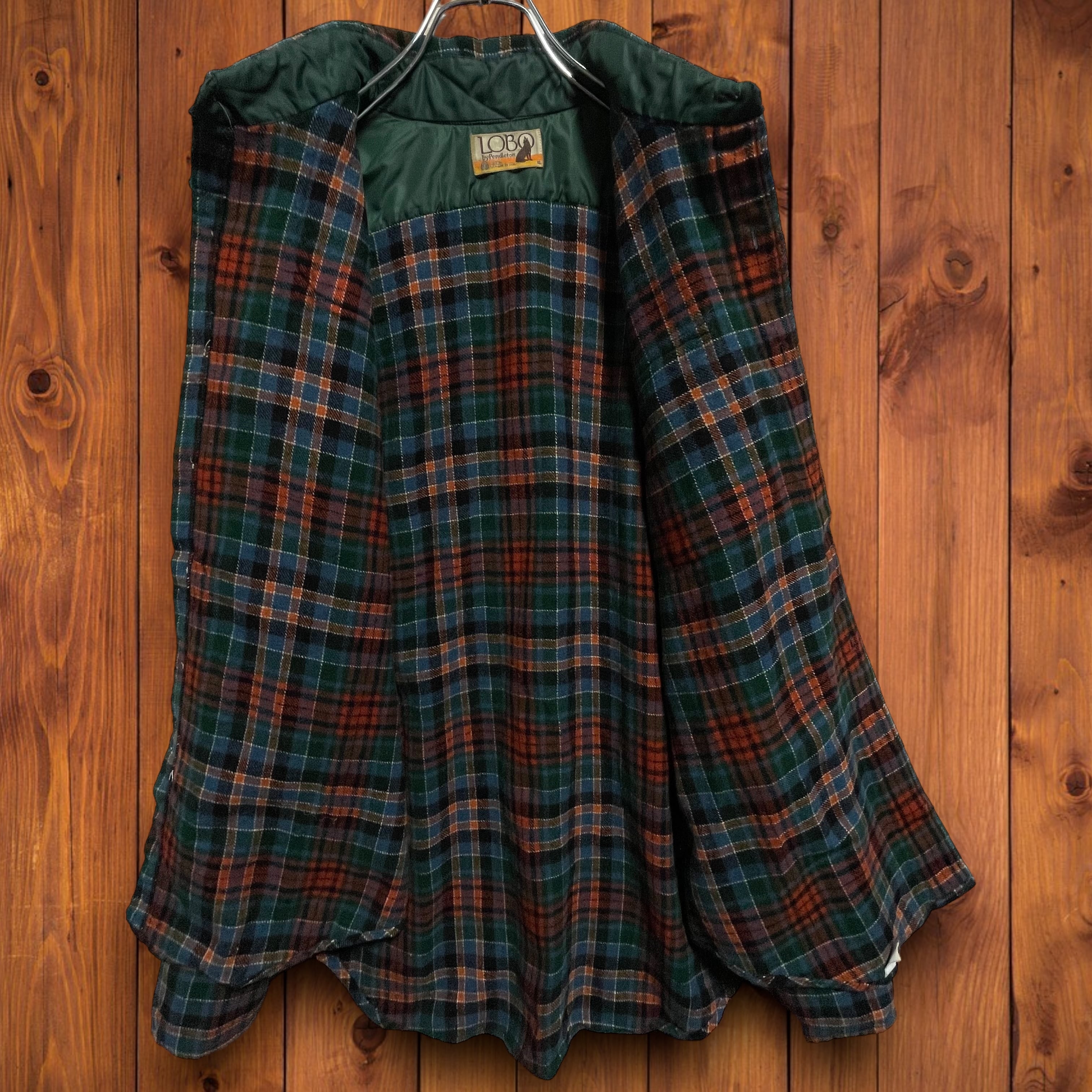 PENDLETONペンドルトン 70sヴィンテージ ウール チェック柄 ネルシャツ