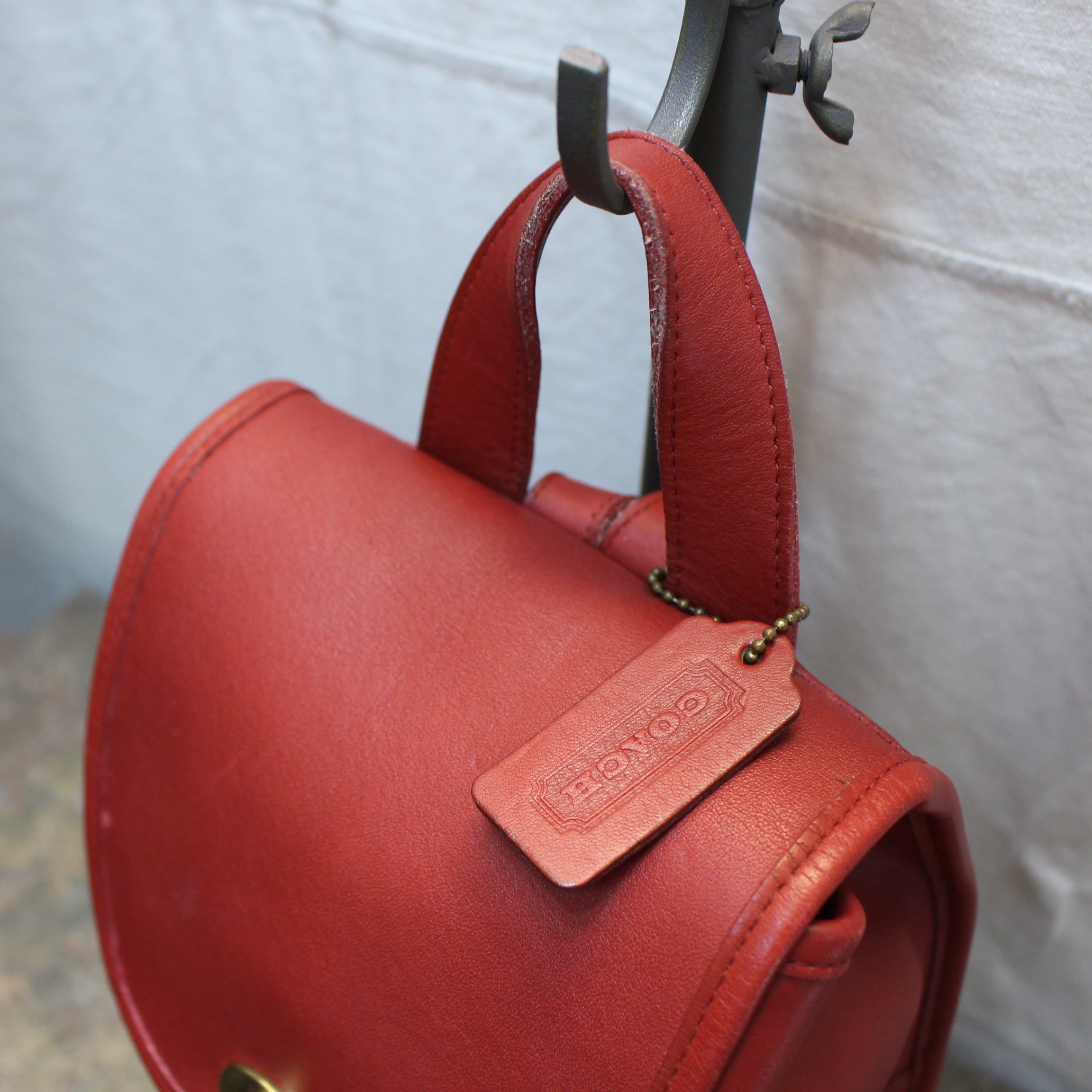 ◎.2000000015019 OLD COACH TURN LOCK LEATHER MINI RUCK SUCK MADE