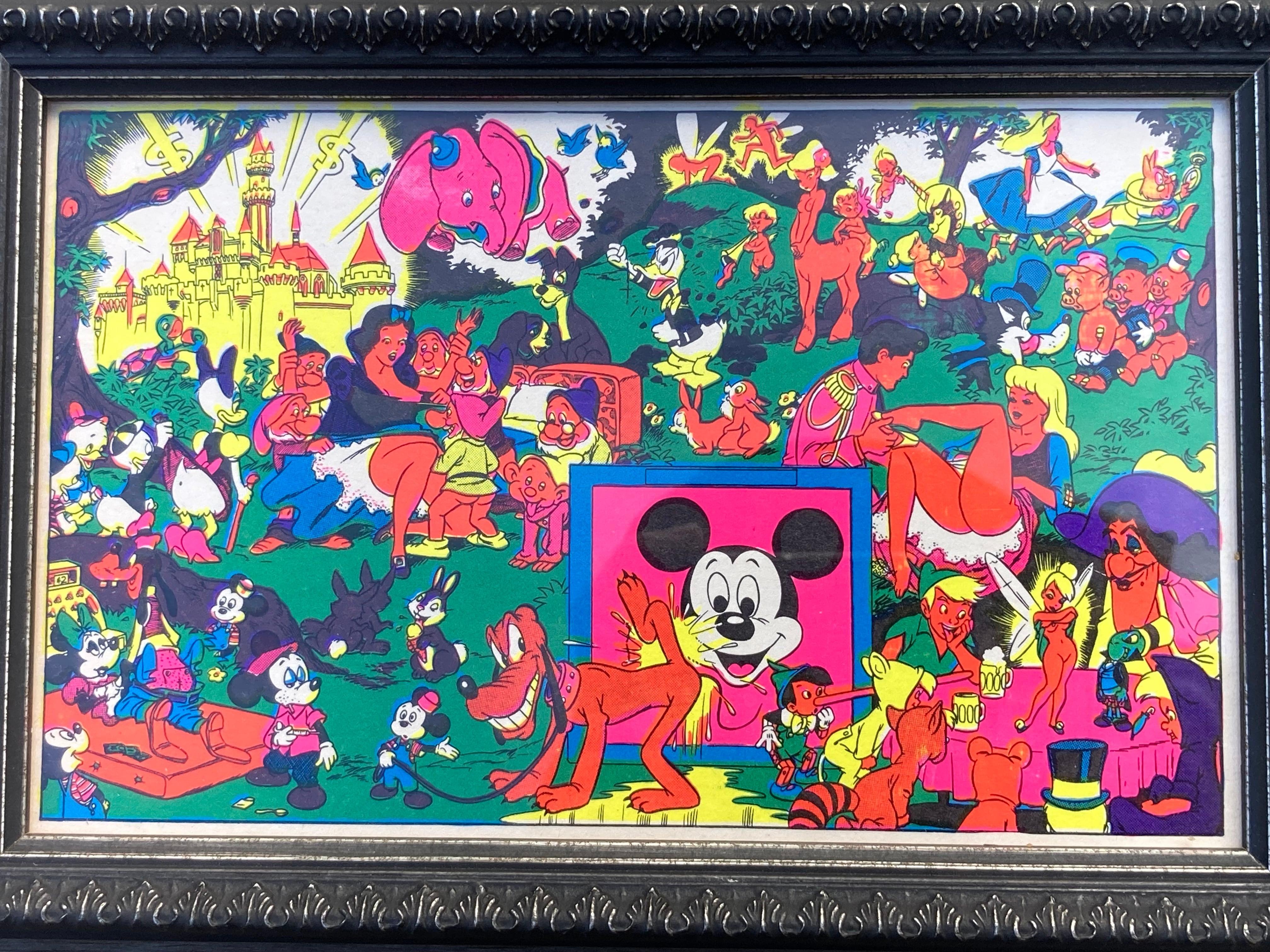 70s Disney memorial orgy post card framining | CEREAL（シリアル）