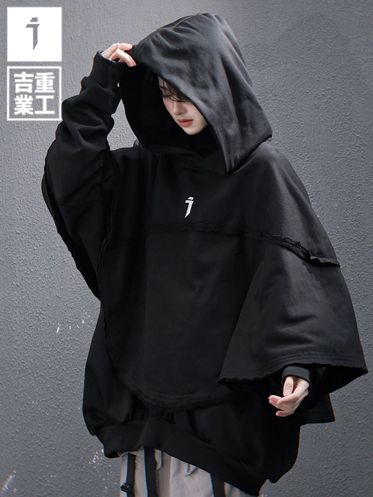 JIYEIND 25SS フード付きケープパーカー | テックウェア専門店 AHAMKARA