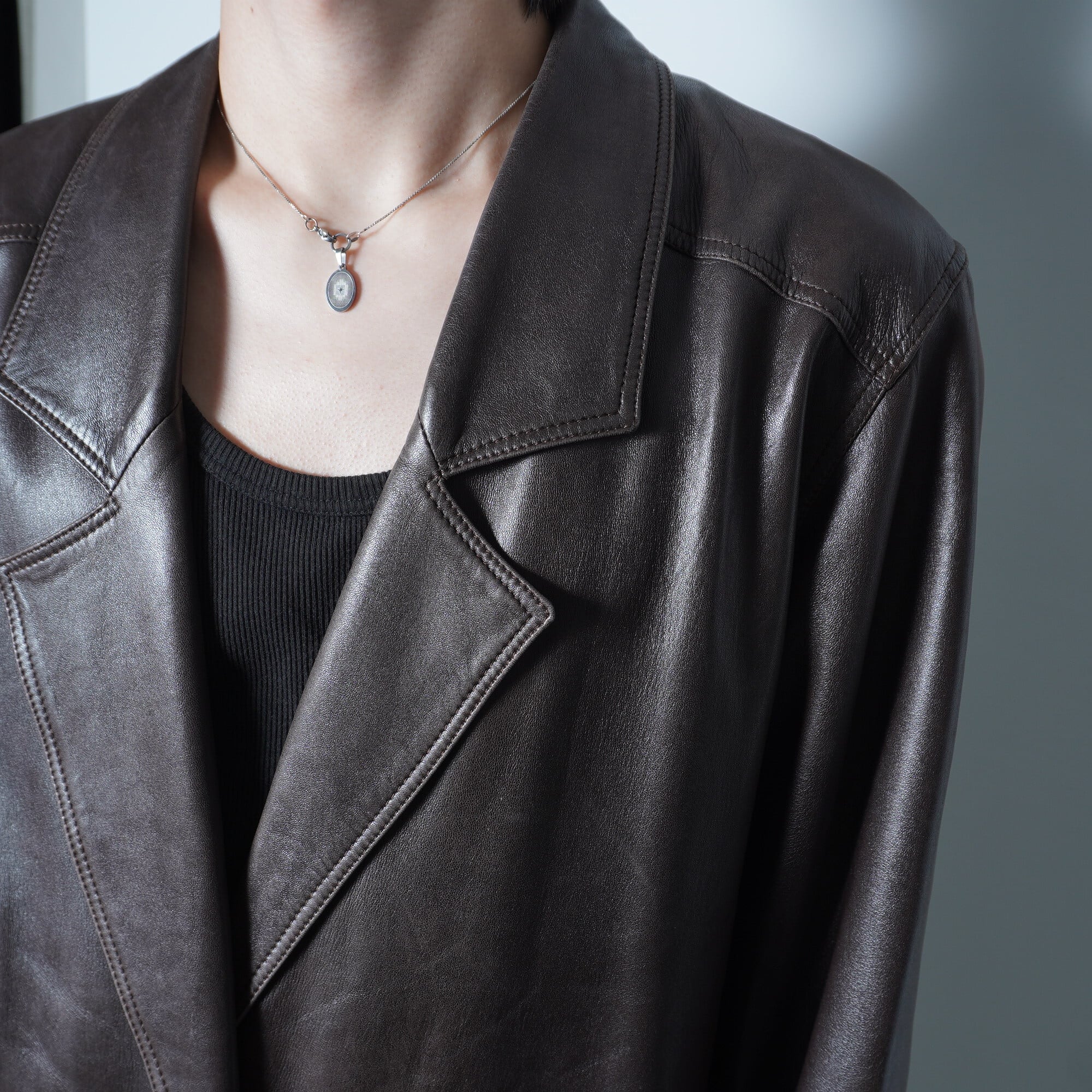 LOEWE】ロエベ レザージャケット brown | ブランド古着屋 Jesus Judas
