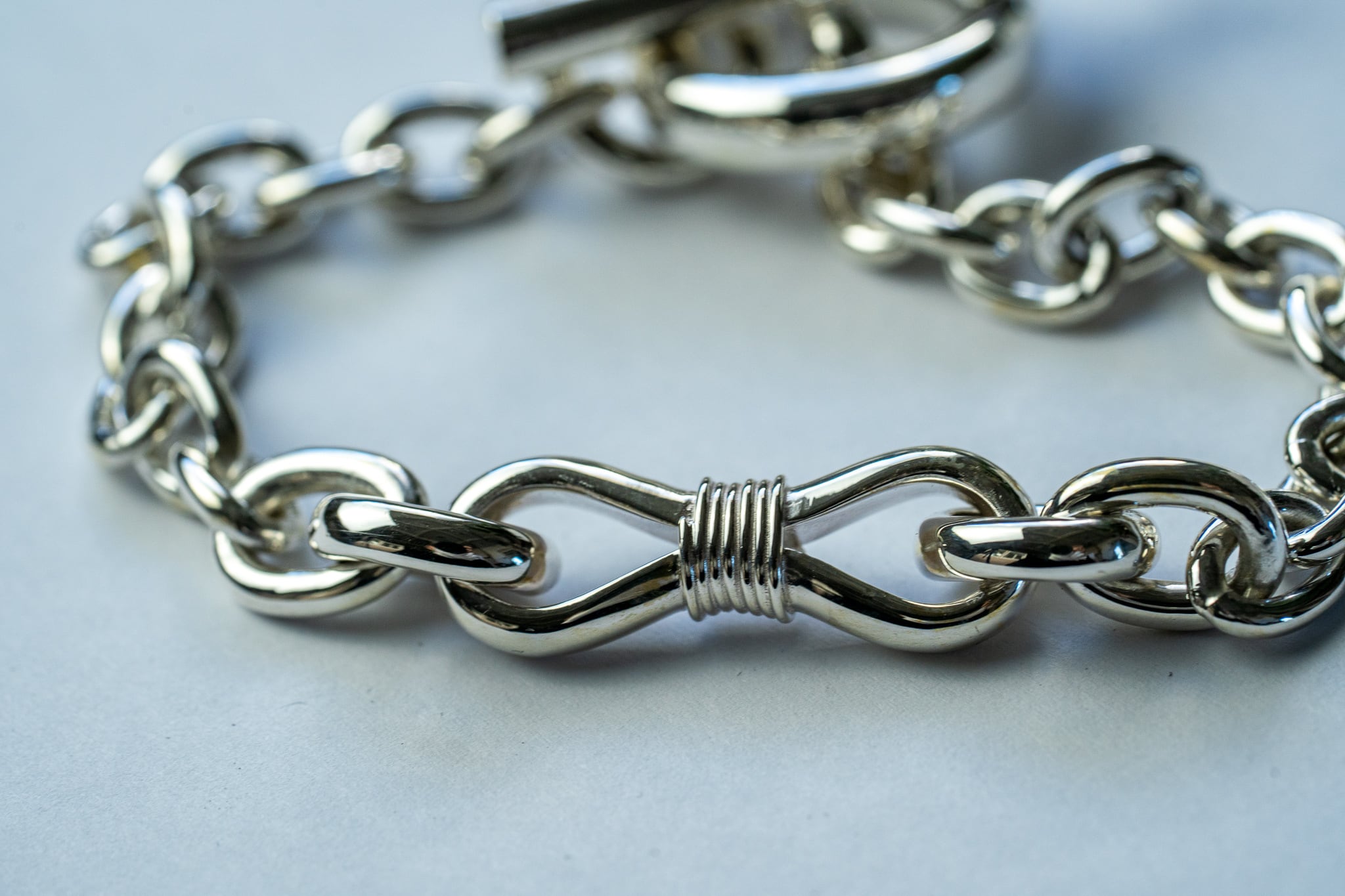 BN-037 Hook connect mebiusu Bracelet (small) | WAKAN SILVER SMITH
