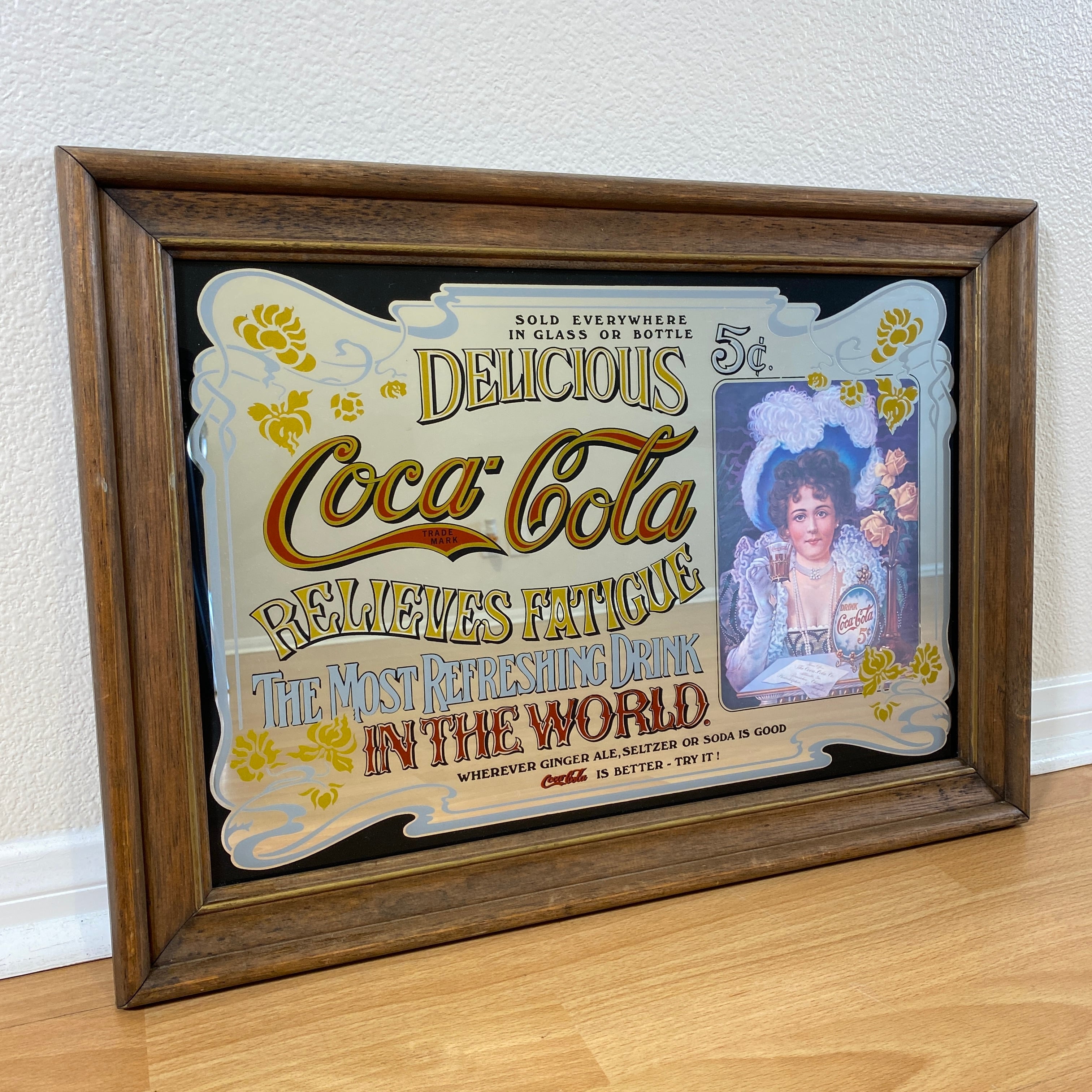 コカコーラパブミラー Coca Cola（コカコーラ） パブミラー メニュー