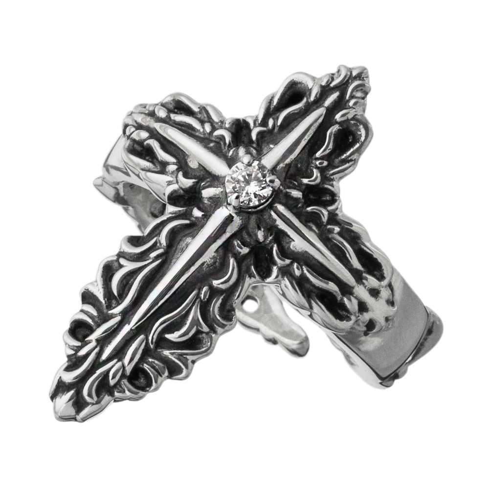 レイヤードクロスリング ACR0286 Layered cross ring シルバー