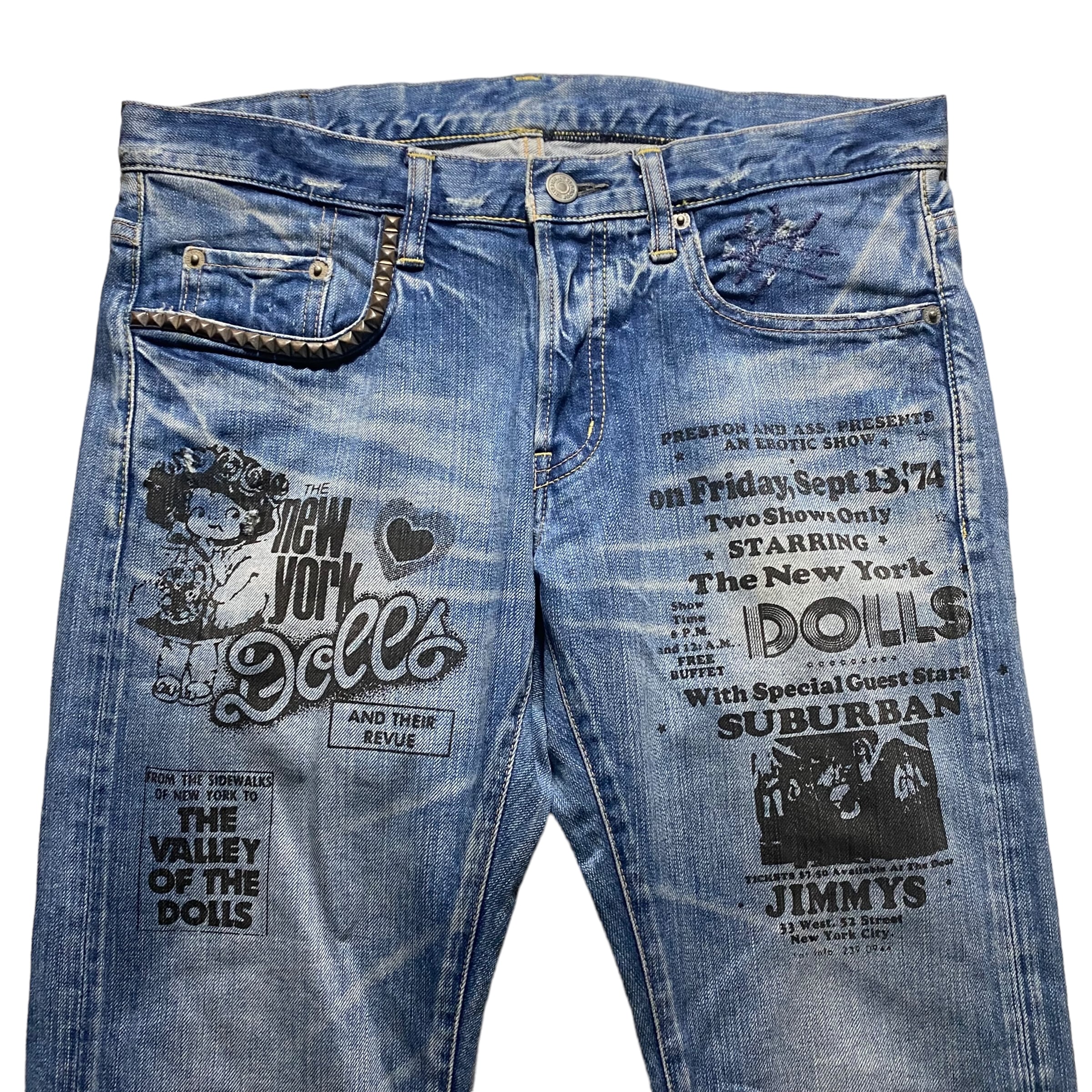 HYSTERIC GLAMOUR × NEW YORK DOLLS denim pants | NOIR ONLINE