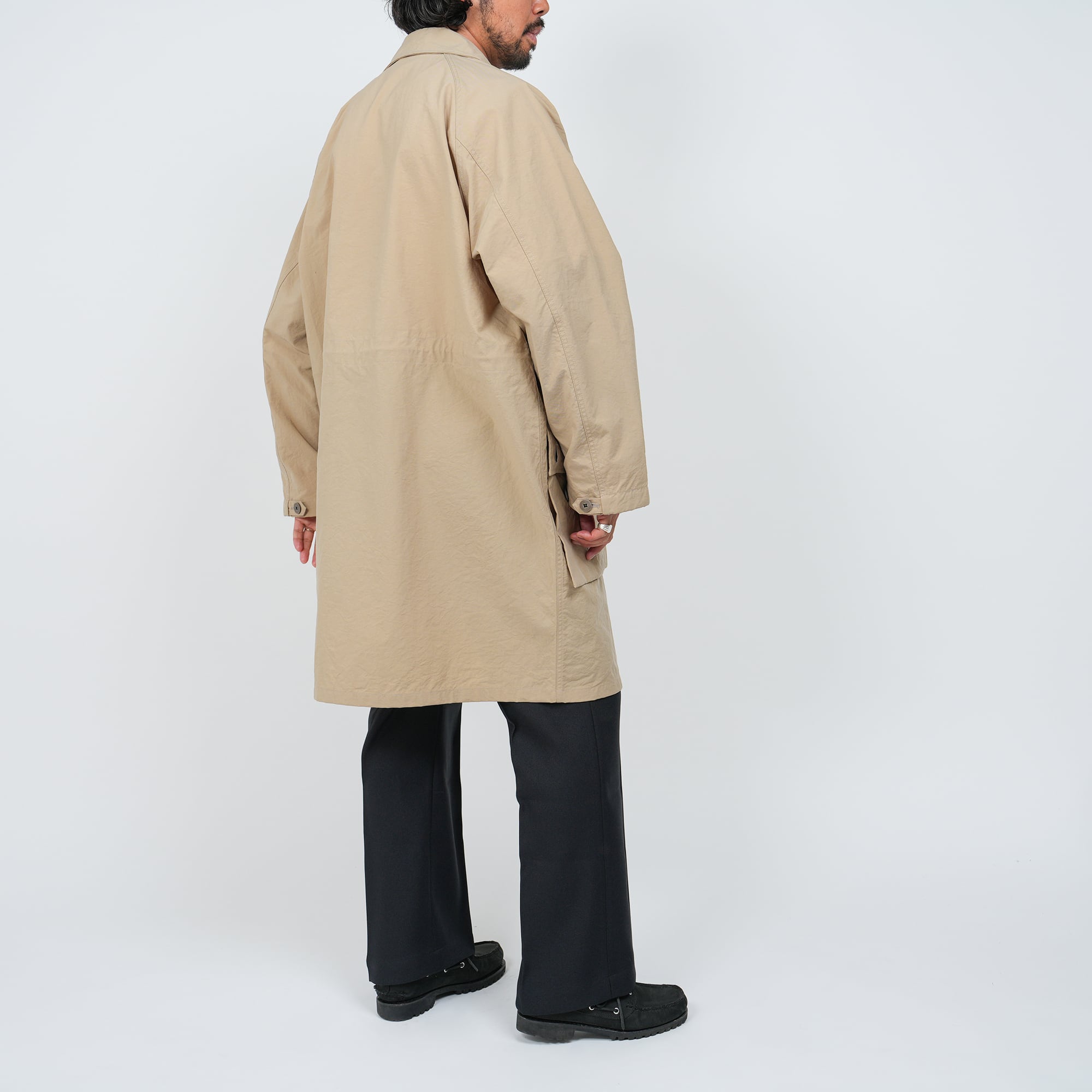 Euro Military Nylon Over Coat (black) | OVY