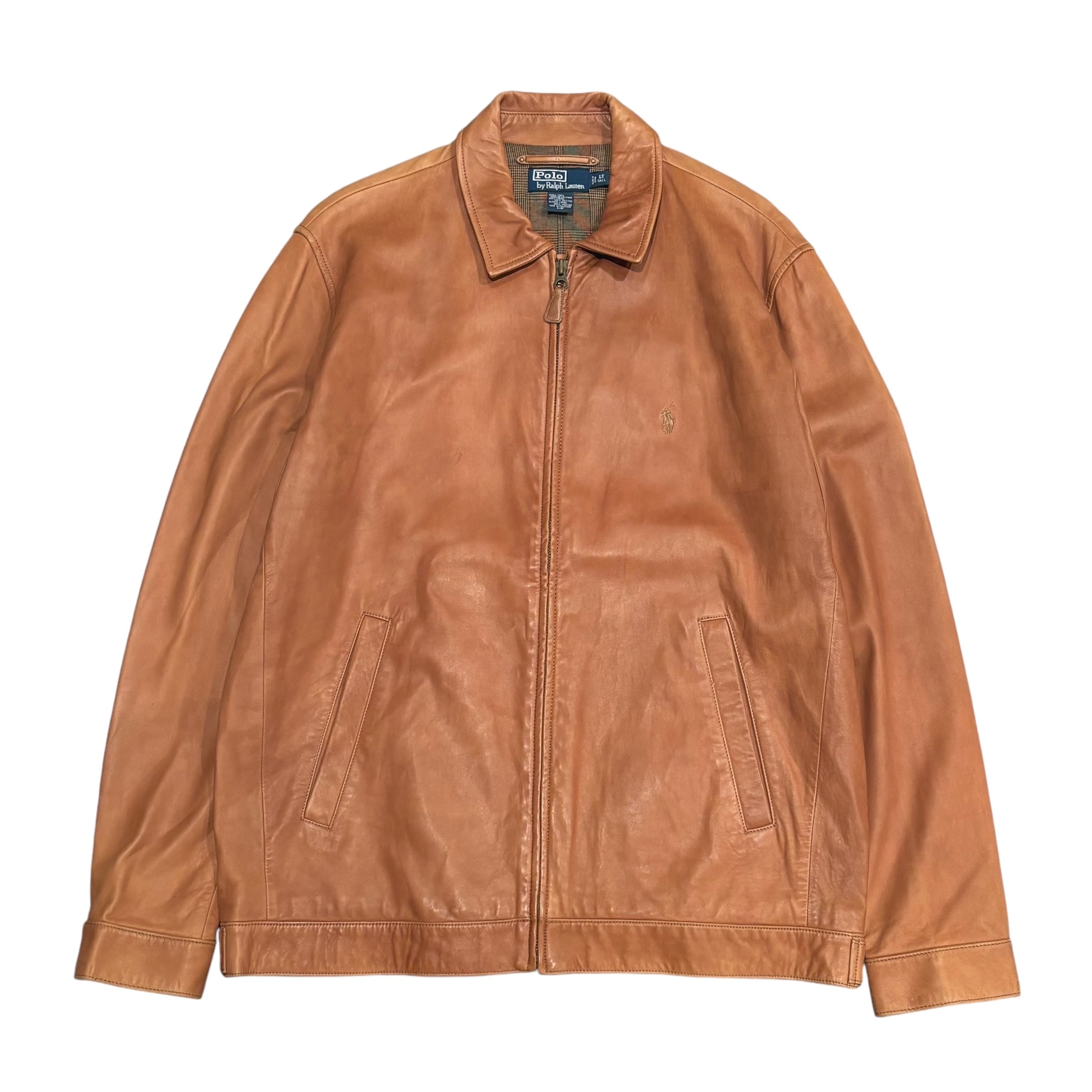 90's Polo Ralph Lauren Leather Jacket L / ポロ ラルフローレン