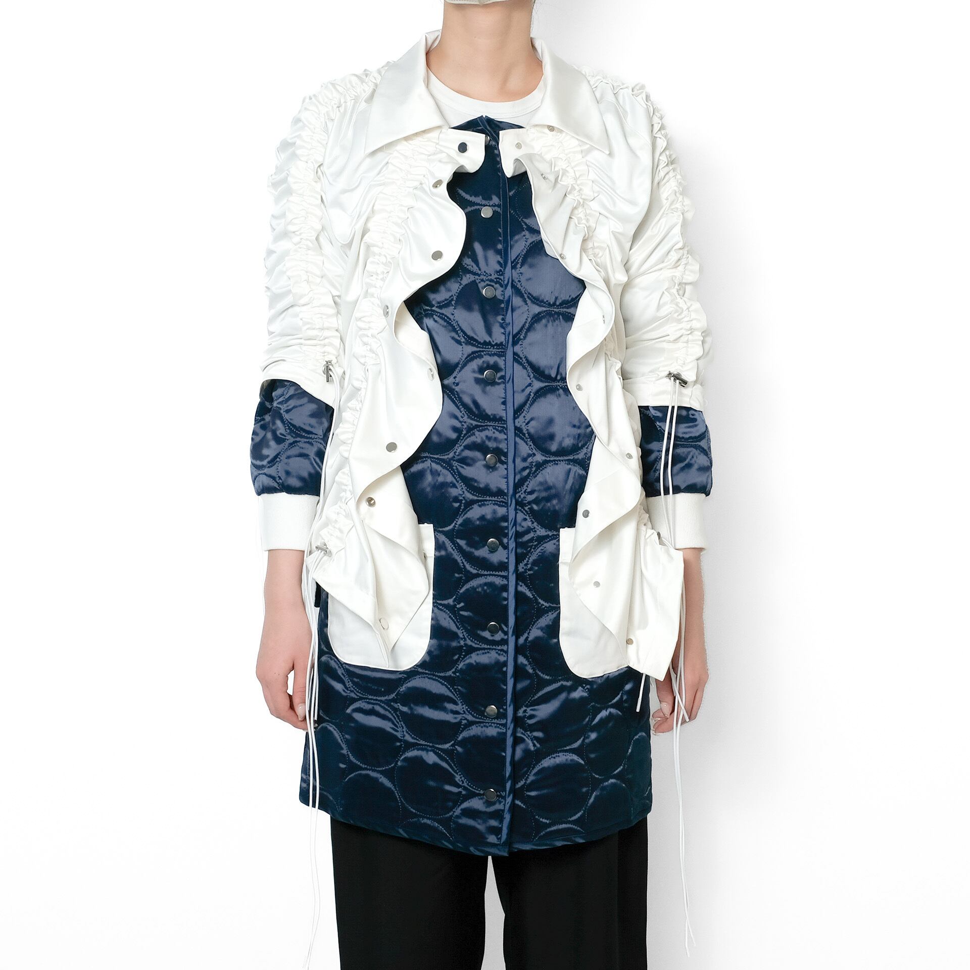 シャーリングキルティングコーチジャケット Shirring Quilted Coach