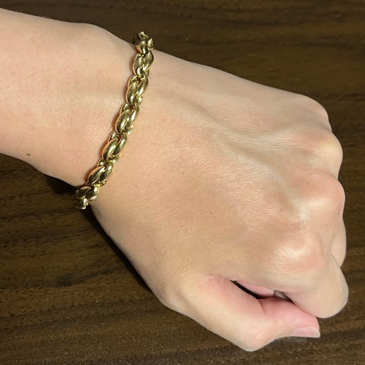 VINTAGE HERMES Graines des Champs Bracelet MM 18K Gold