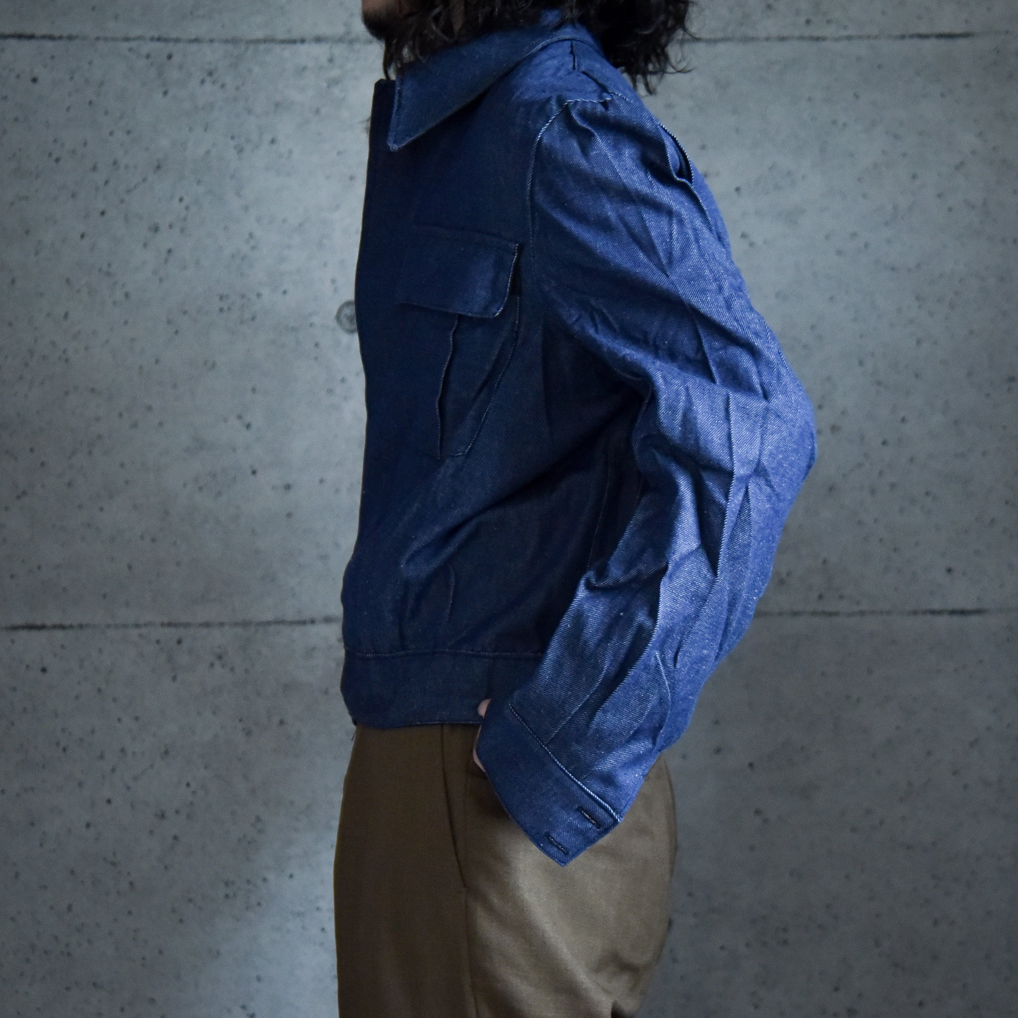 DEAD STOCK】Italian Army Denim Jacket イタリア軍 デニムジャケット