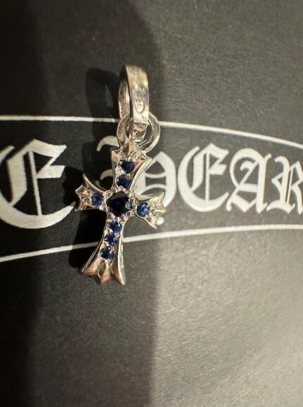 CHROME HEARTS クロムハーツ ベビーファット ブルーサファイア パヴェ