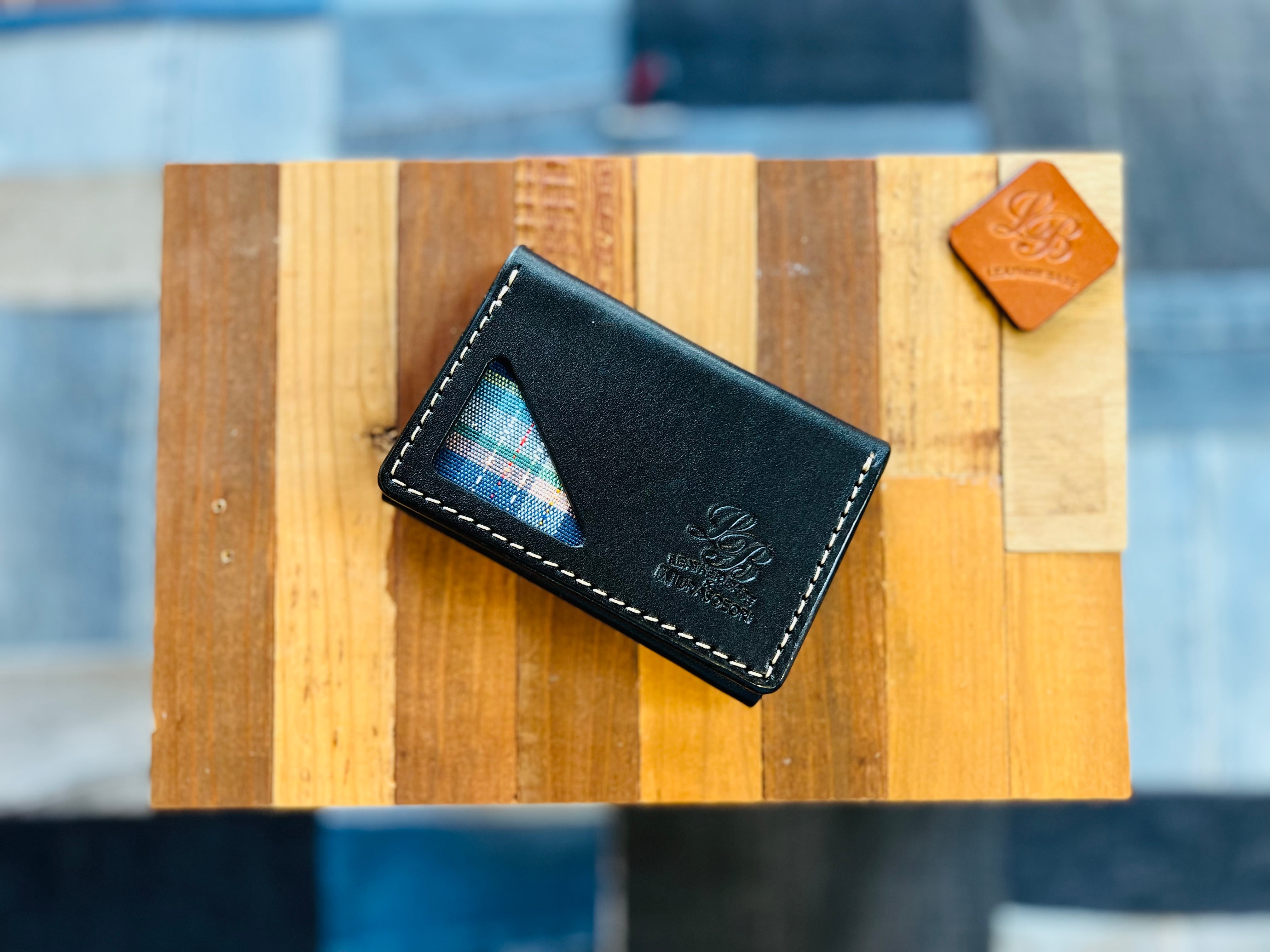 うらそえ織 カードケース | Leather Base
