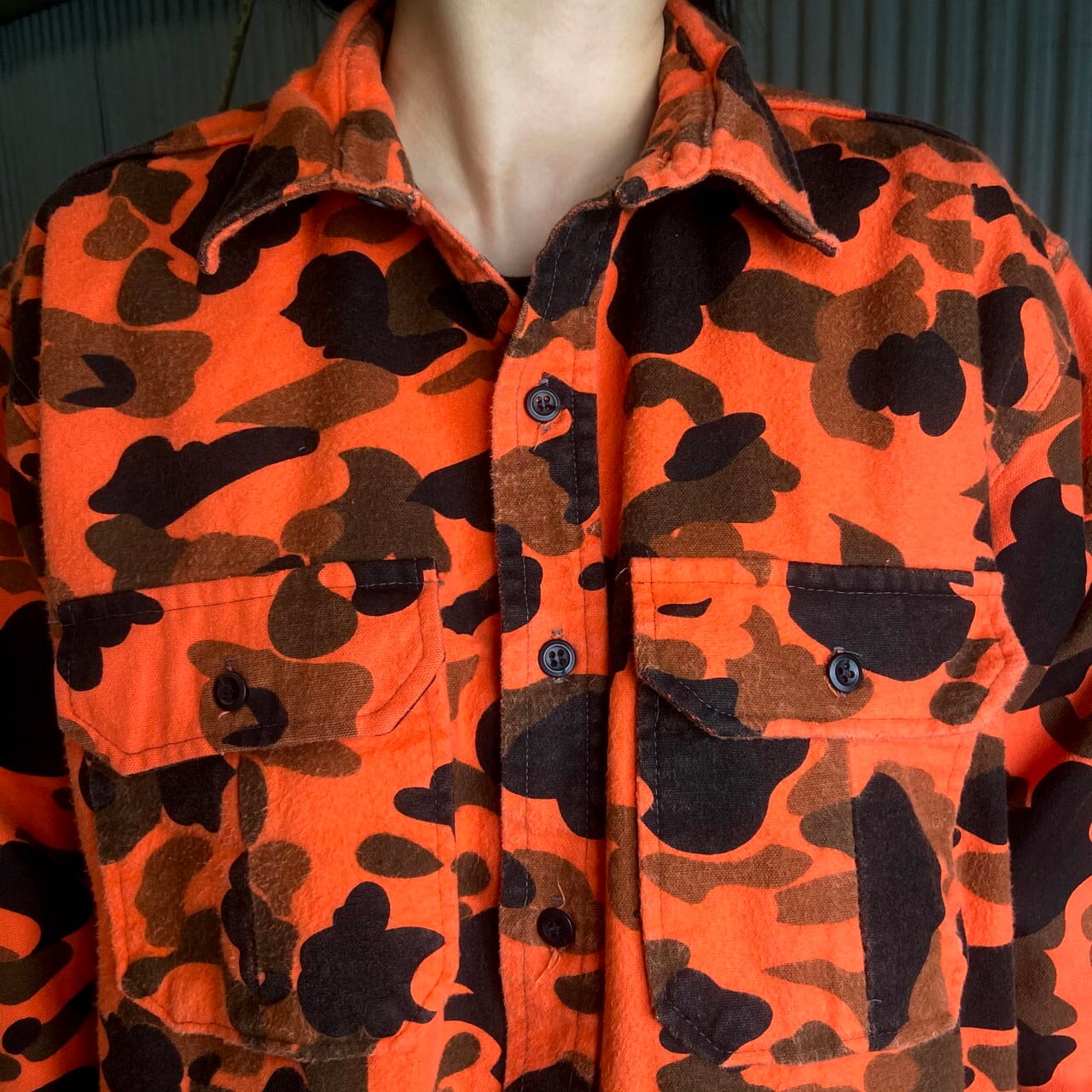 90年代 USA製 Cabelas カベラスダックハンターカモ シャモアクロス