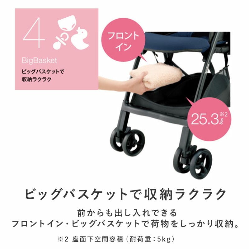 正規品】 カルーンエアー メッシュ アップリカ ベビーカー グレー