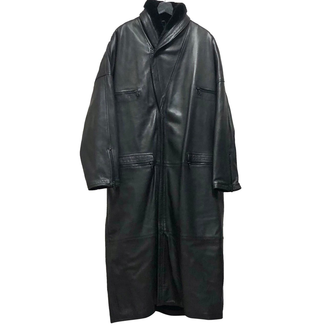 vintage GIANNI VERSACE leather riders coat | NOIR ONLINE