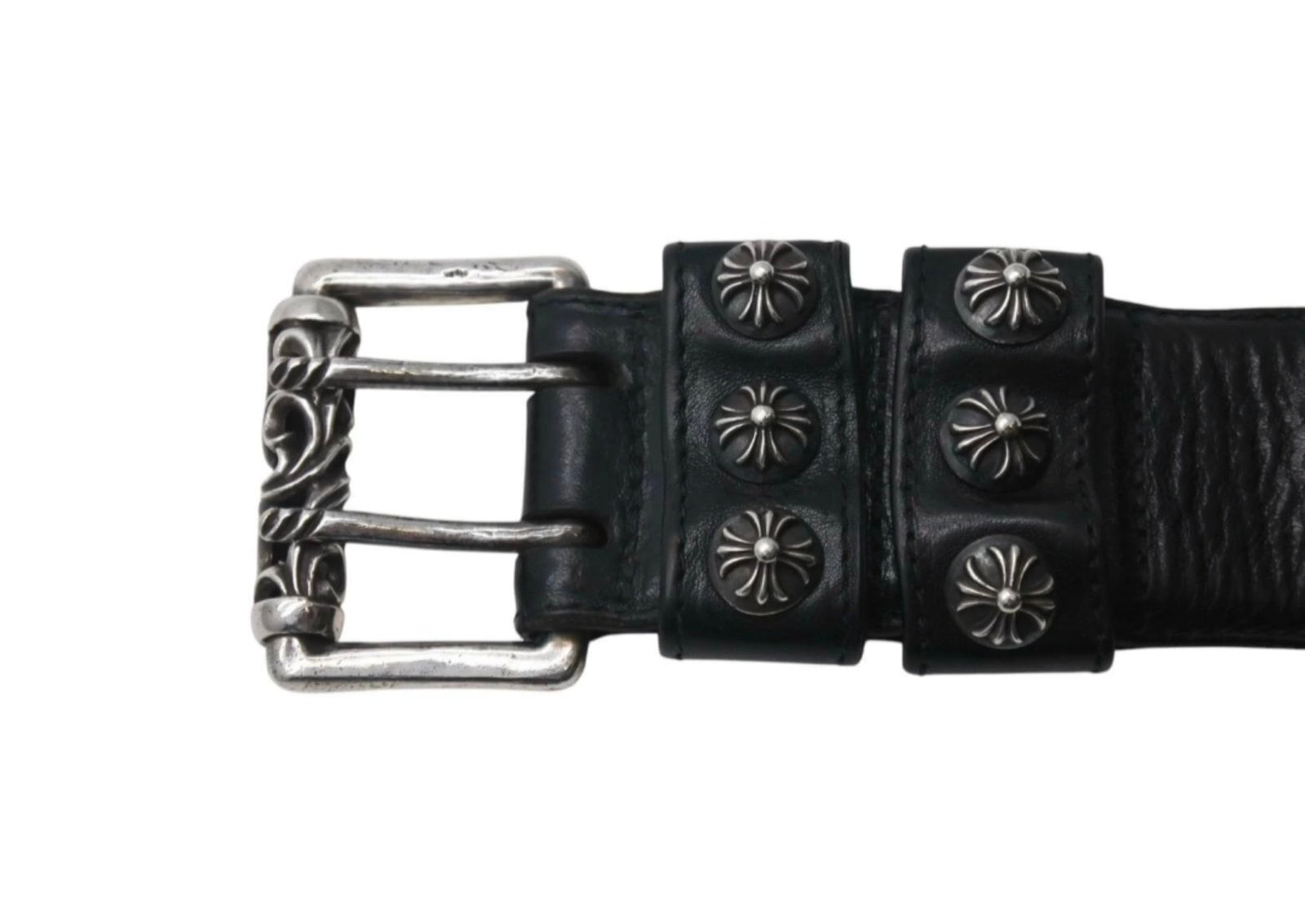 CHROME HEARTS クロムハーツ ダブルピン ローラーベルト クロスボール
