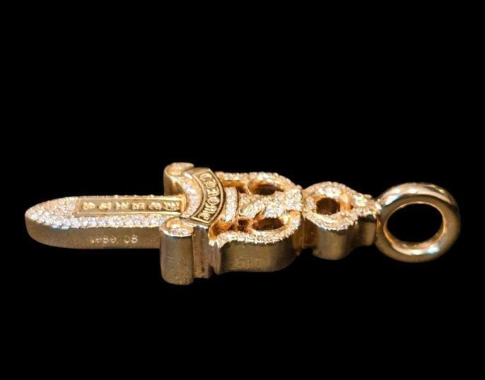 CHROME HEARTS クロムハーツ ダブルダガー ペンダントトップ 22K