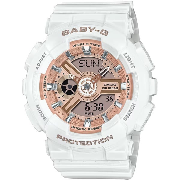 カシオ BABY-G BA-110X-7A1JF 白 ホワイトxピンク ベビージー