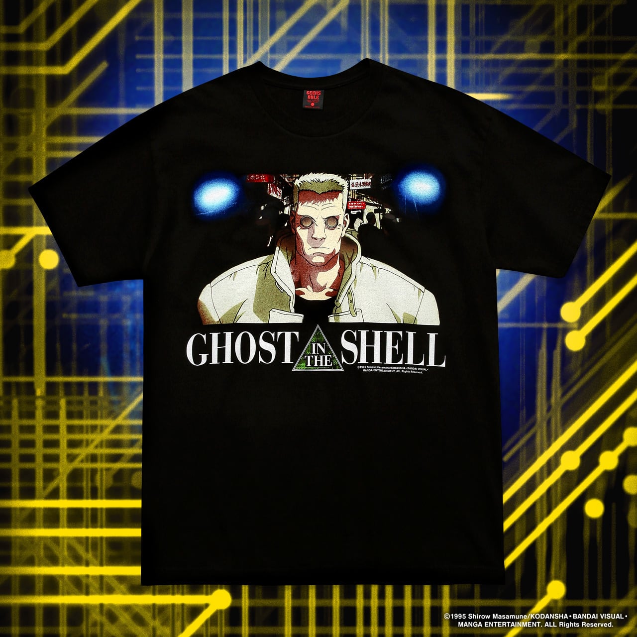 GHOST IN THE SHELL × GEEKS RULE 15 SILKSCREEN PRINTING T SHIRT vol