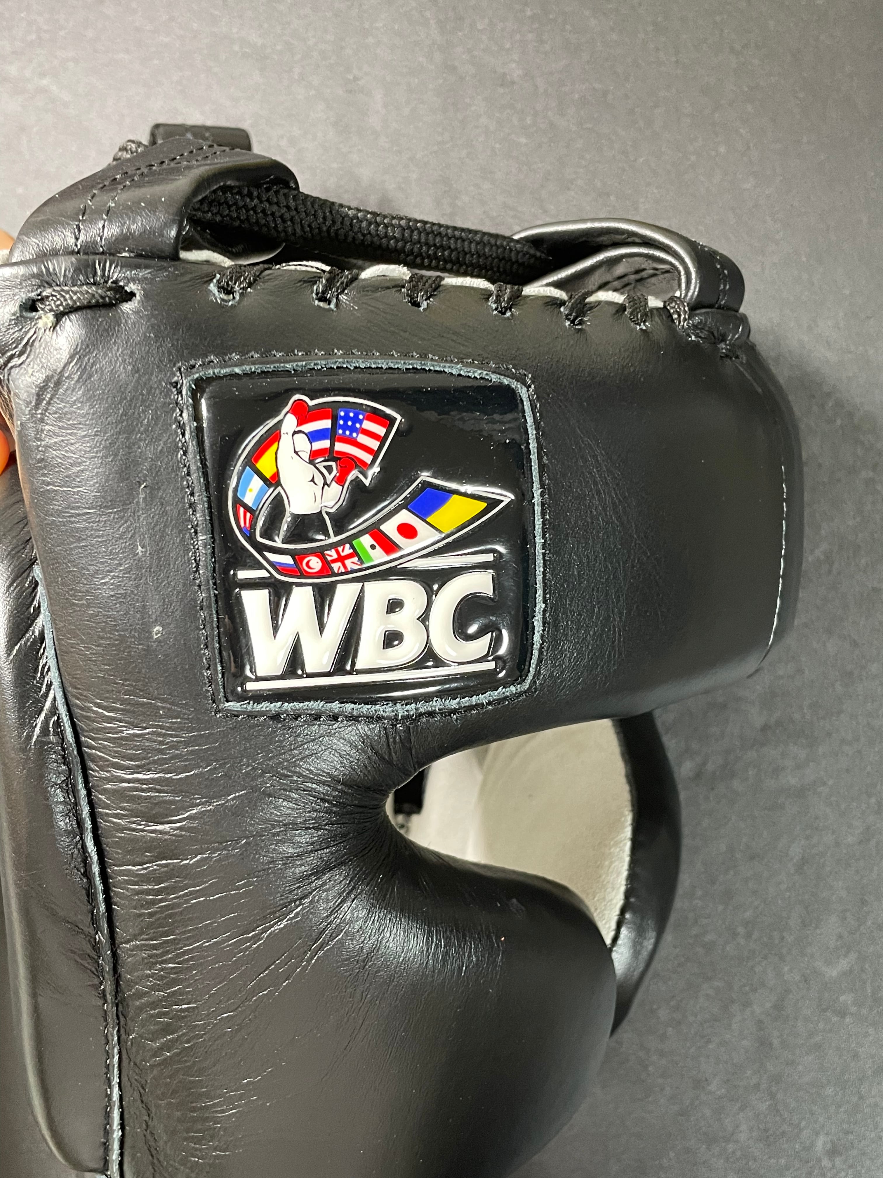 TITLEタイトルWBCヘッドギア ブラックSparring Headgear | ボクシング