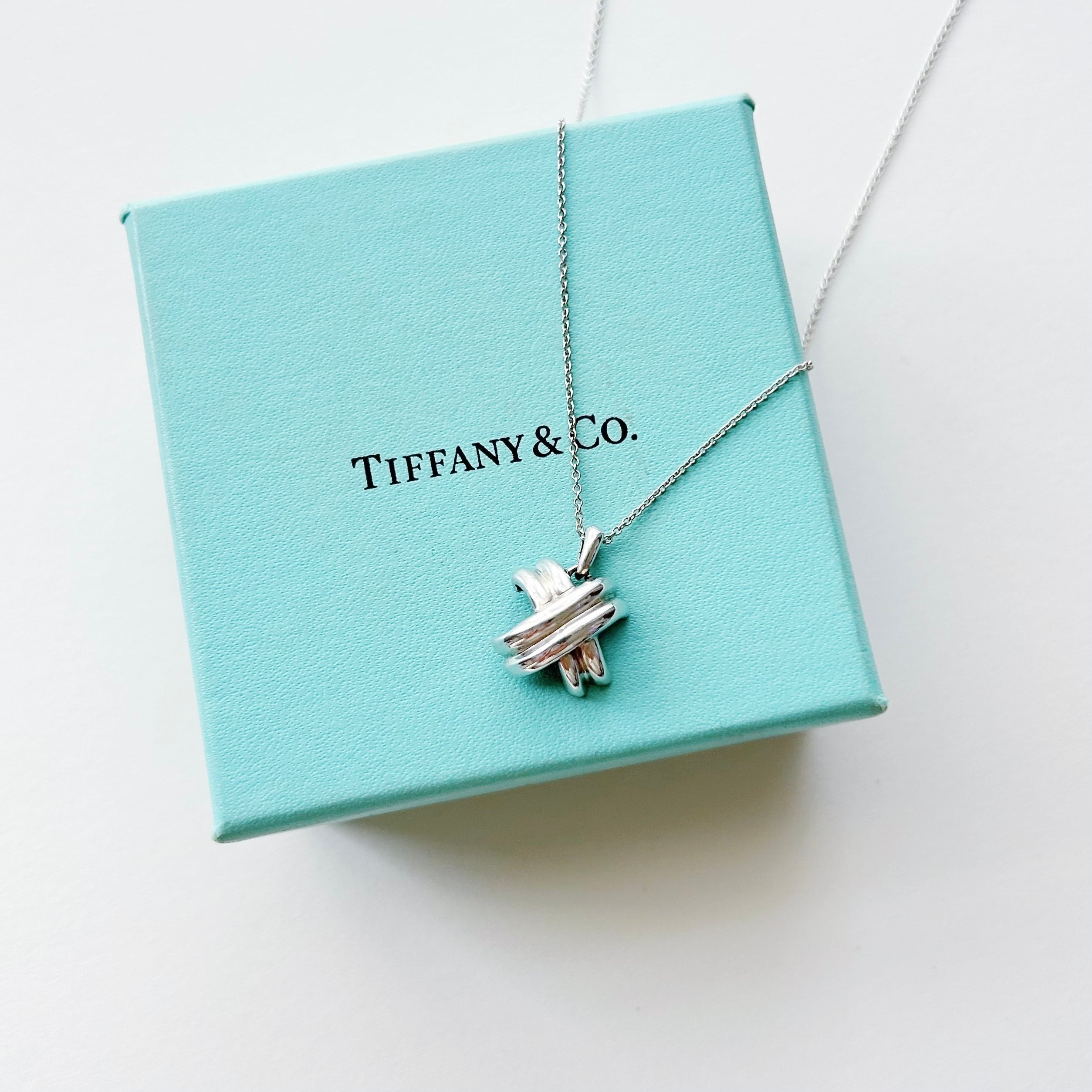 T8011】Tiffany &Co. signature necklace/silver925/ティファニー